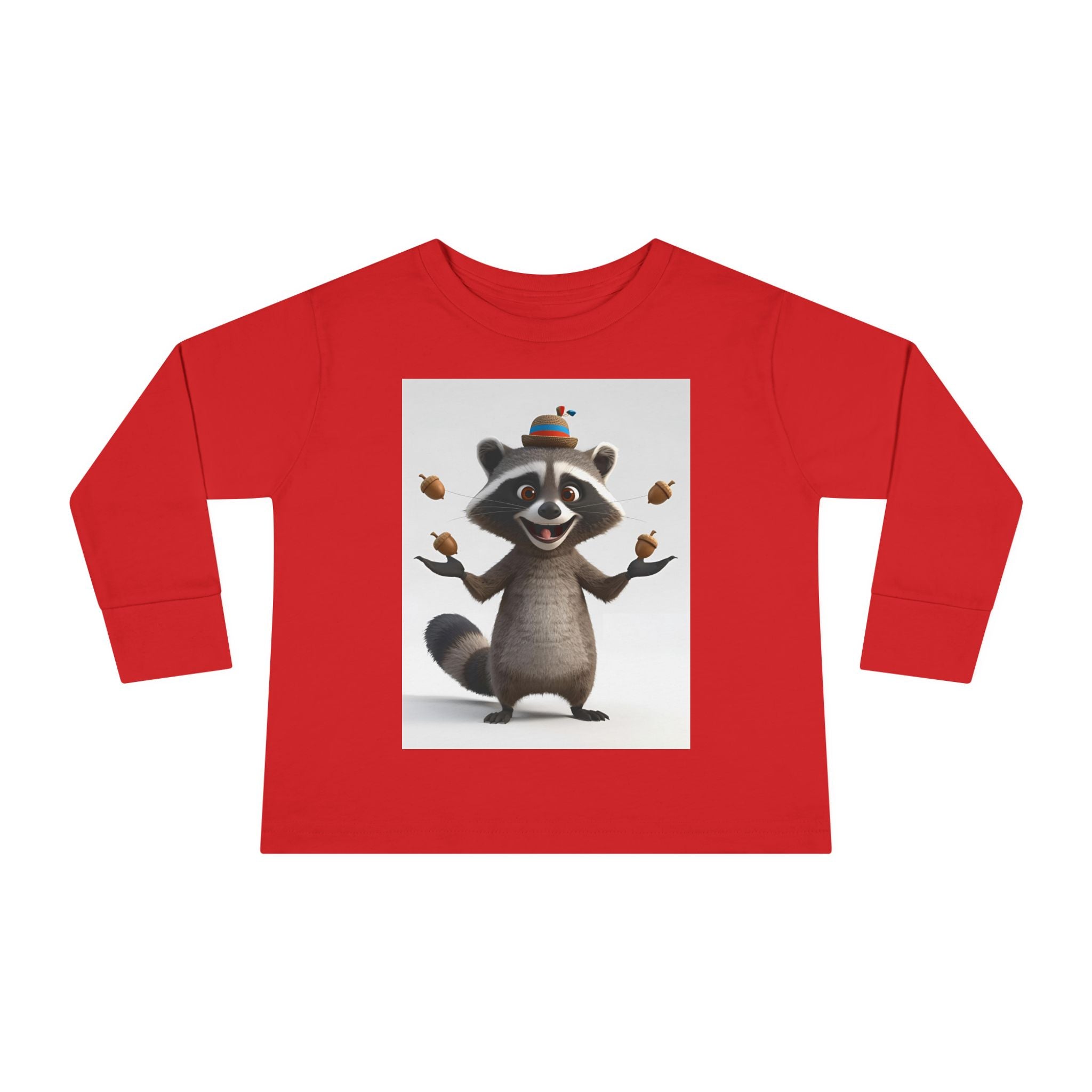 Raccoon Toddler Long Sleeve Tee