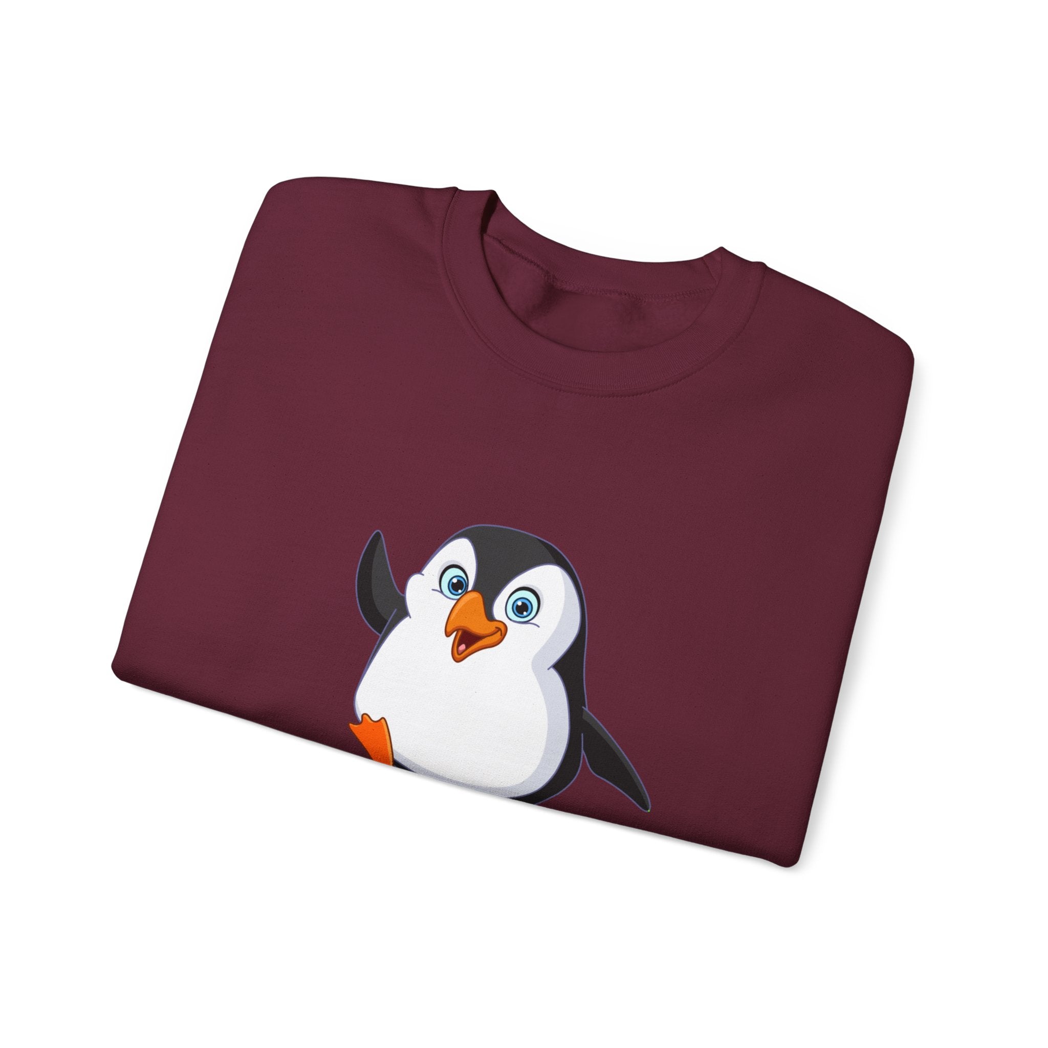 Penguin Spirit Animal Crewneck Sweatshirt - Cozy Gift for Animal Lovers, Winter Layer, Cute Sweatshirt, Funny Gift, Casual Wear