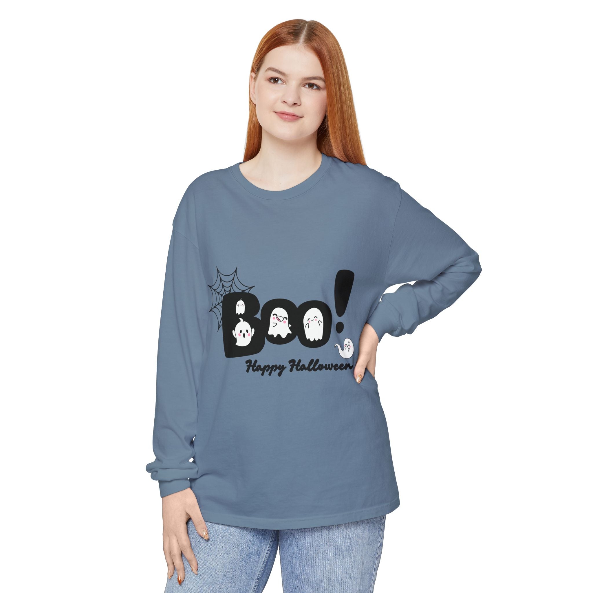 Halloween Boo Long Sleeve T-Shirt, Unisex Spooky Tee, Perfect for Fall Celebrations, Ghost Graphic Shirt, October Style Apparel, Casual [...]