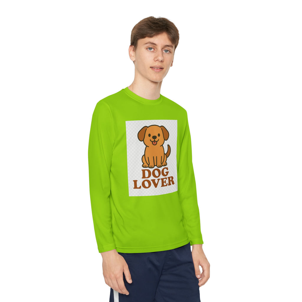 Dog Lover Youth Long Sleeve Competitor Tee