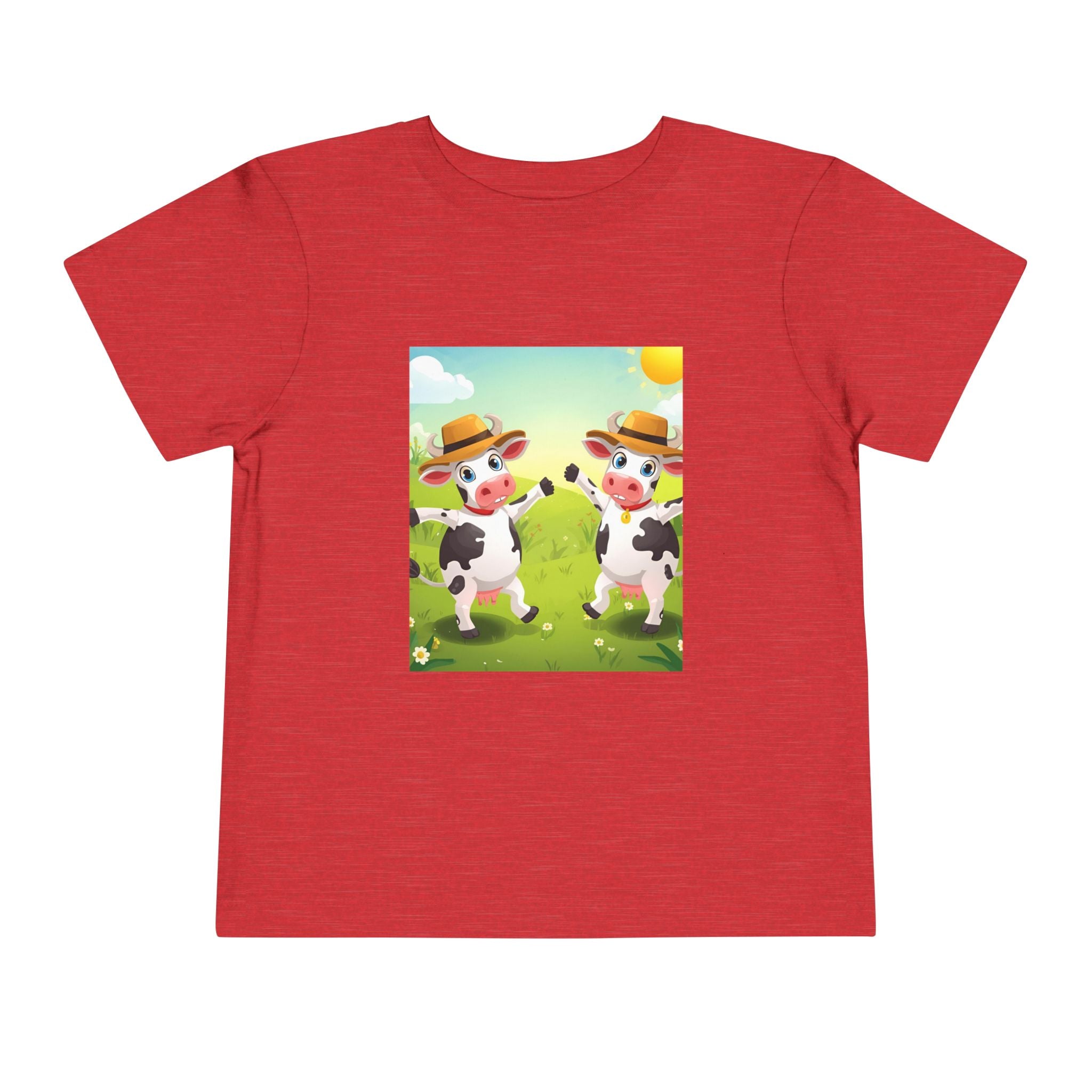 Cute Cow Fun Farm Toddler Short Sleeve Tee
