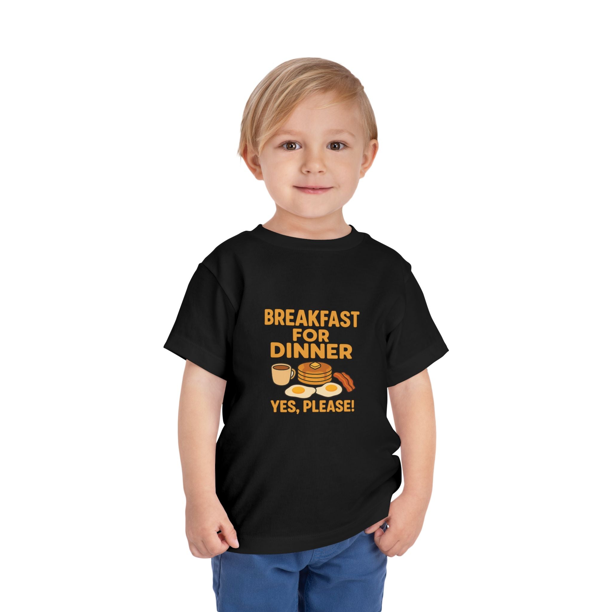Breakfast For Dinner Toddler Short Sleeve Tee