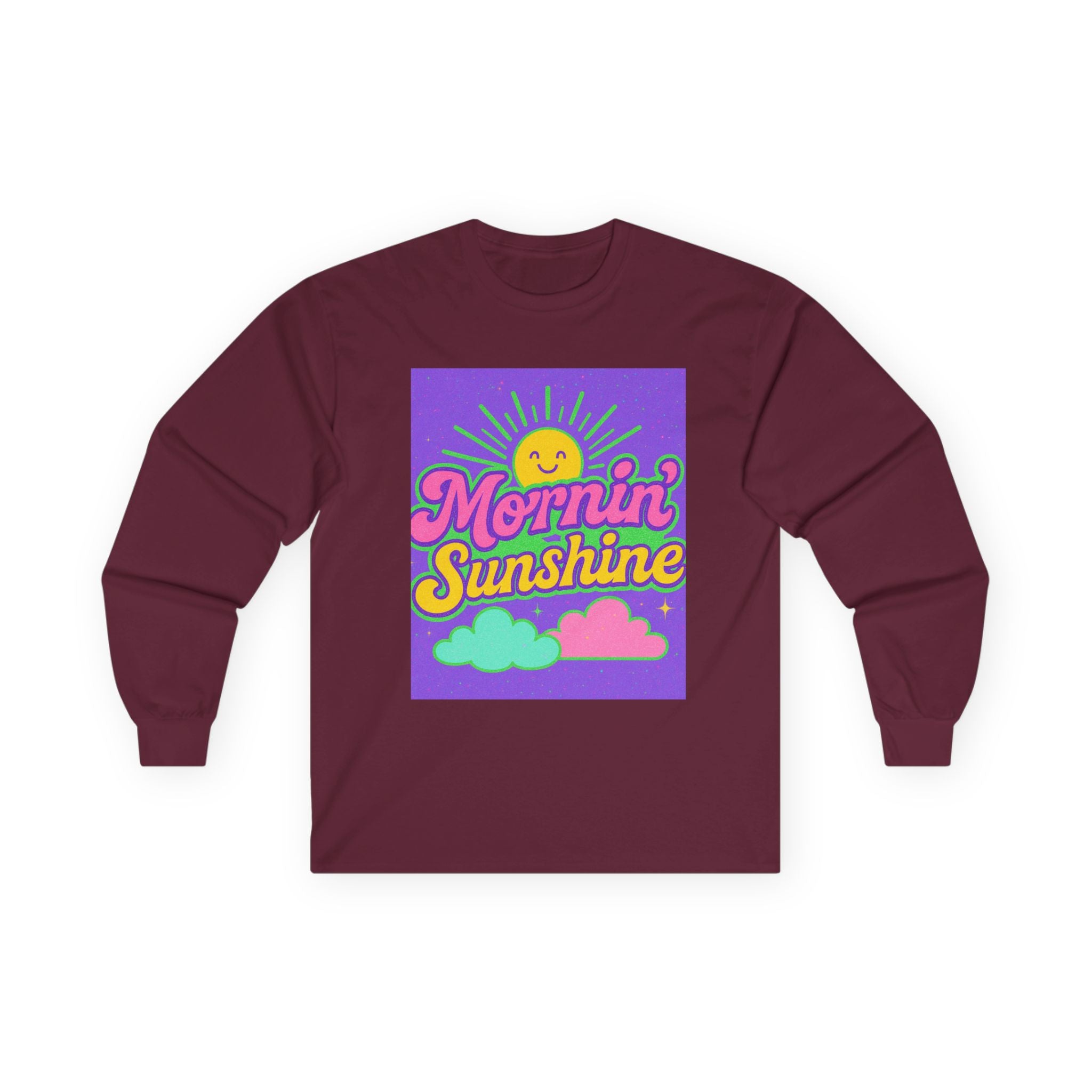 Mornin' Sunshine Long Sleeve Tee - Unisex Cotton Top for Cheerful Days