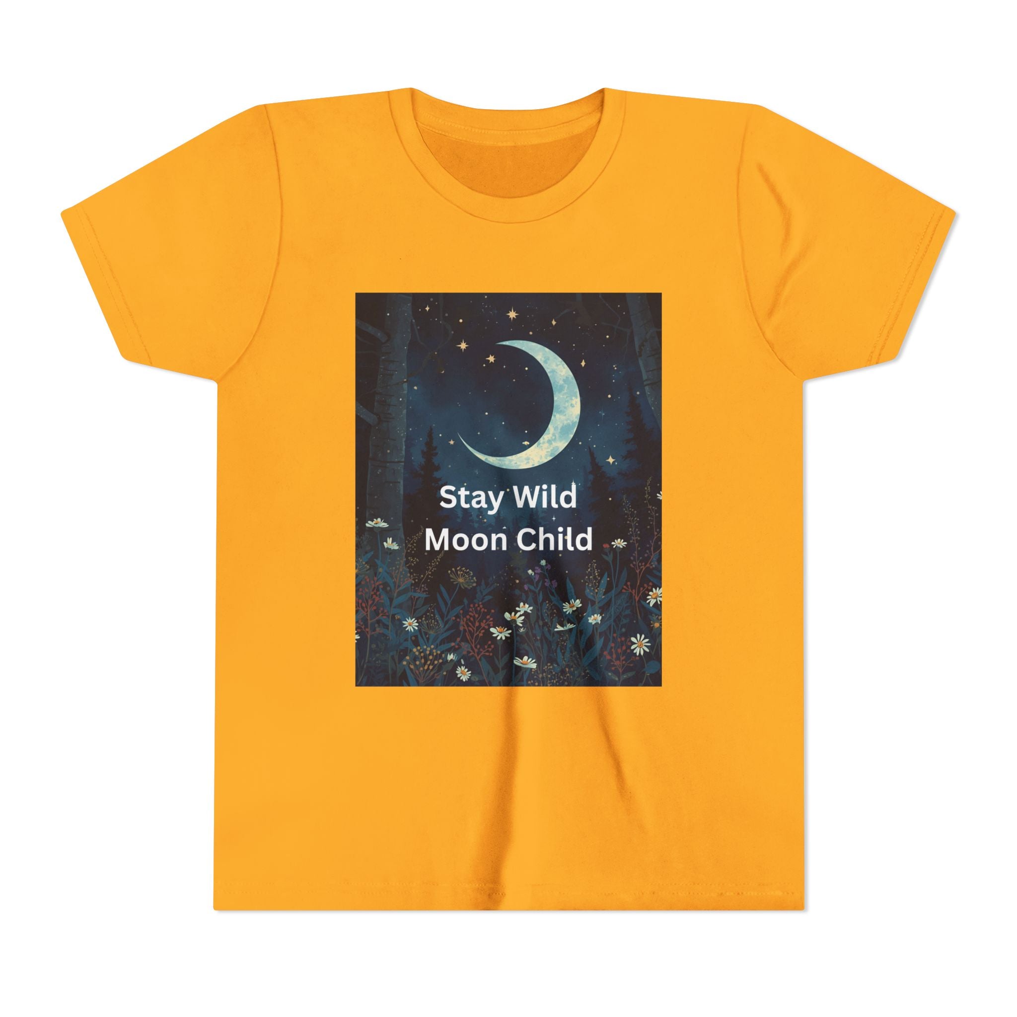 Stay Wild Moon Child Youth Tee - Adventure Tee, Nature Inspired Shirt, Cute Kids Clothing, Gift for Young Explorers, Eco-Friendly Tee