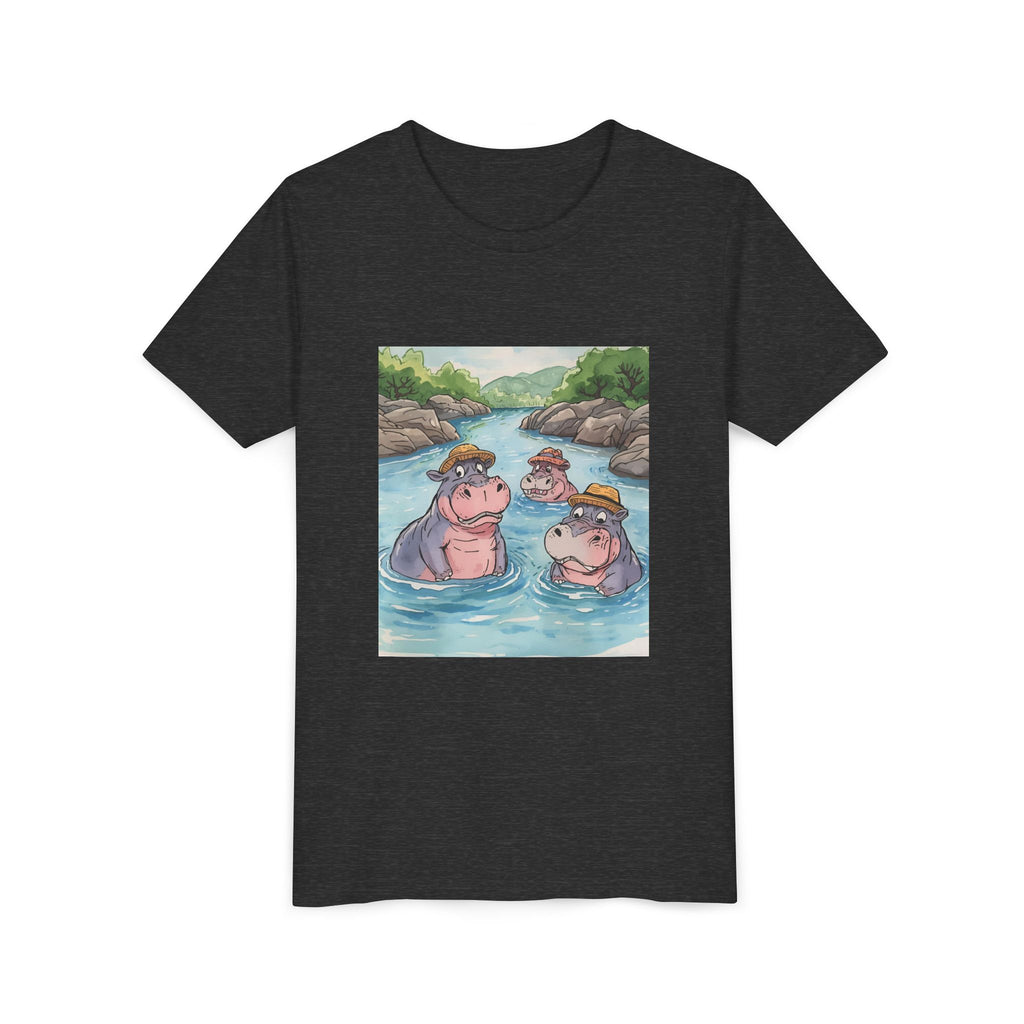 Hippo Cute Youth Short Sleeve Tee