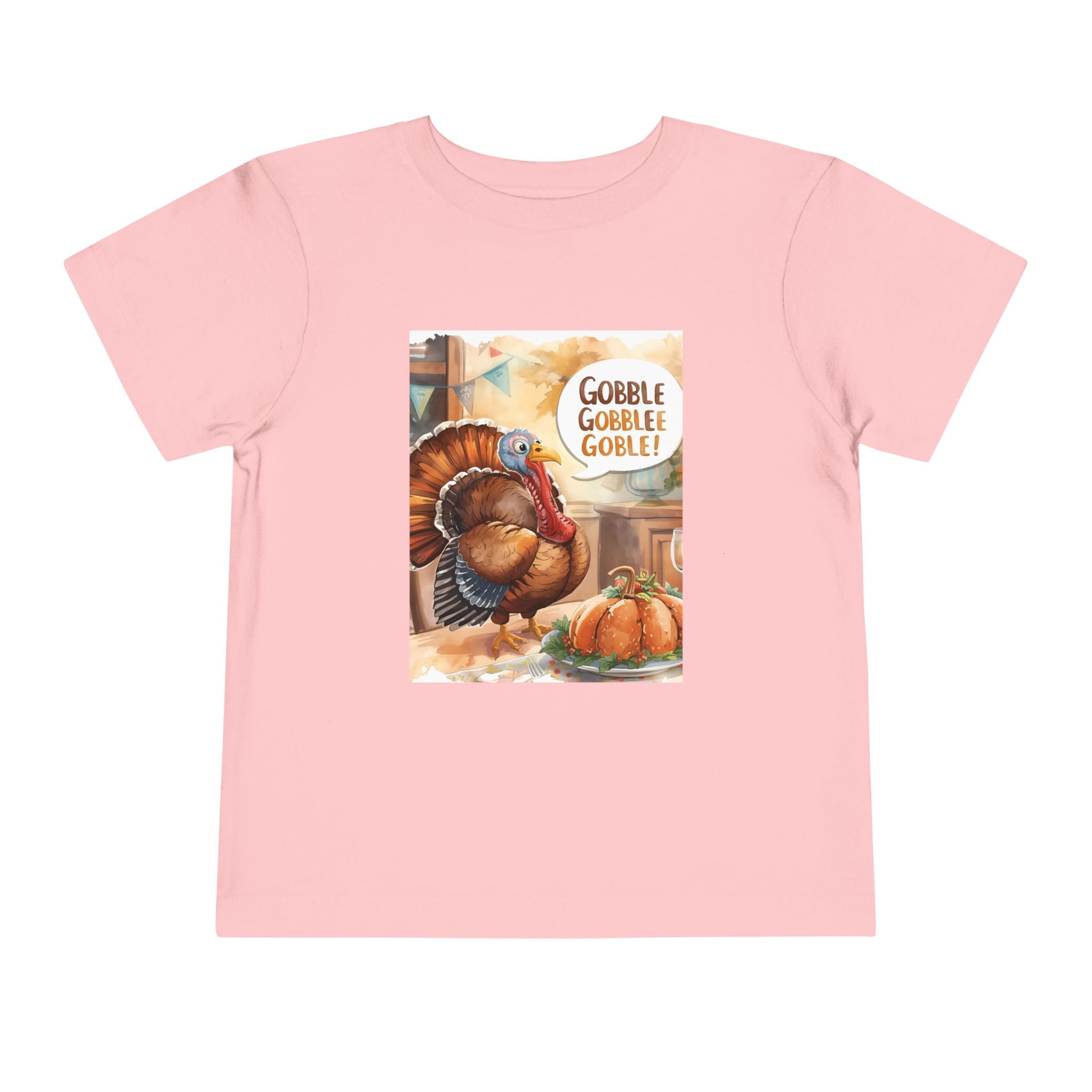 Thanksgiving Turkey Toddler Short Sleeve Tee