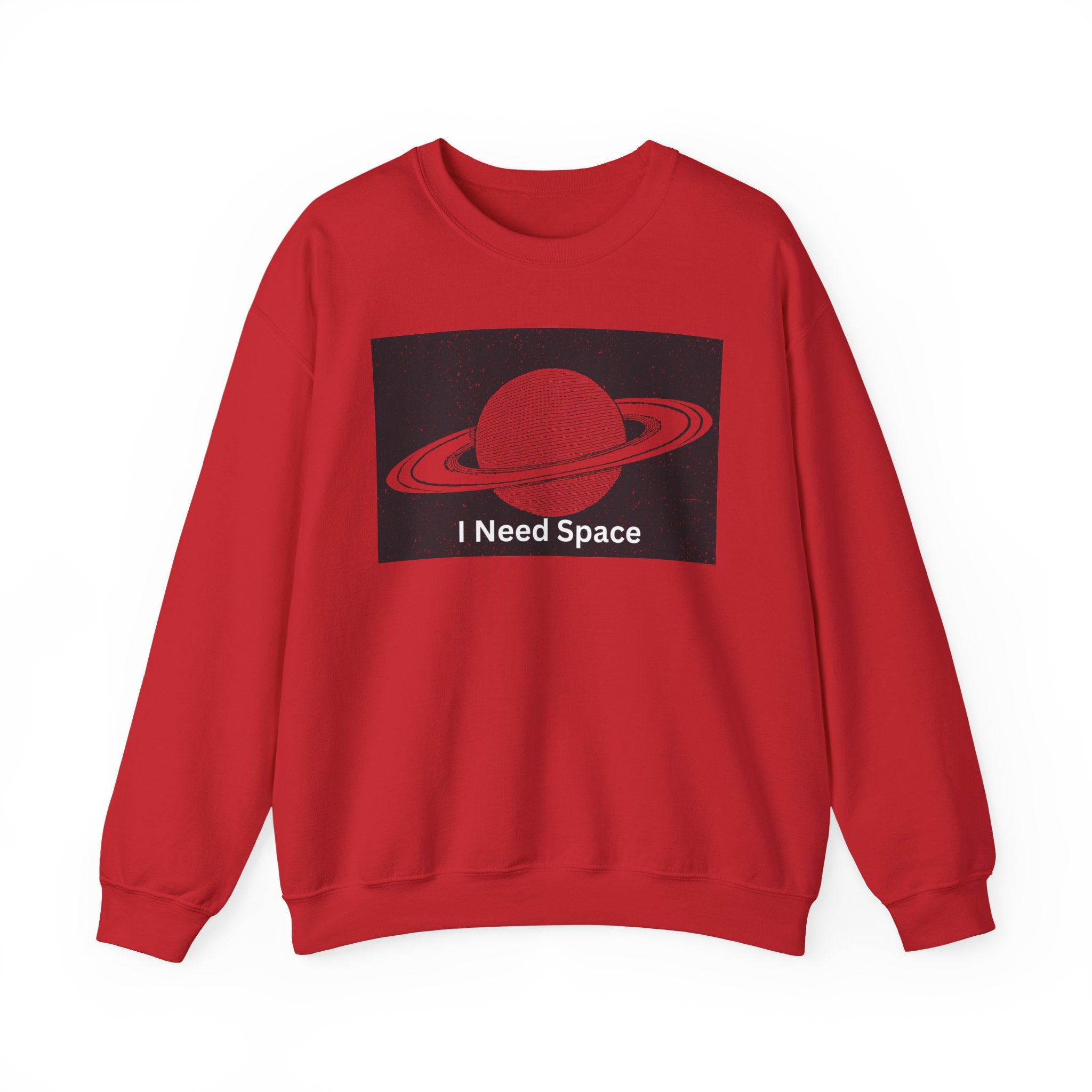 Cosmic Space Sweatshirt, I Need Space Crewneck, Unisex Fashion, Planetary Gift, Galaxy Lover Gift, Relaxed Fit Pullover