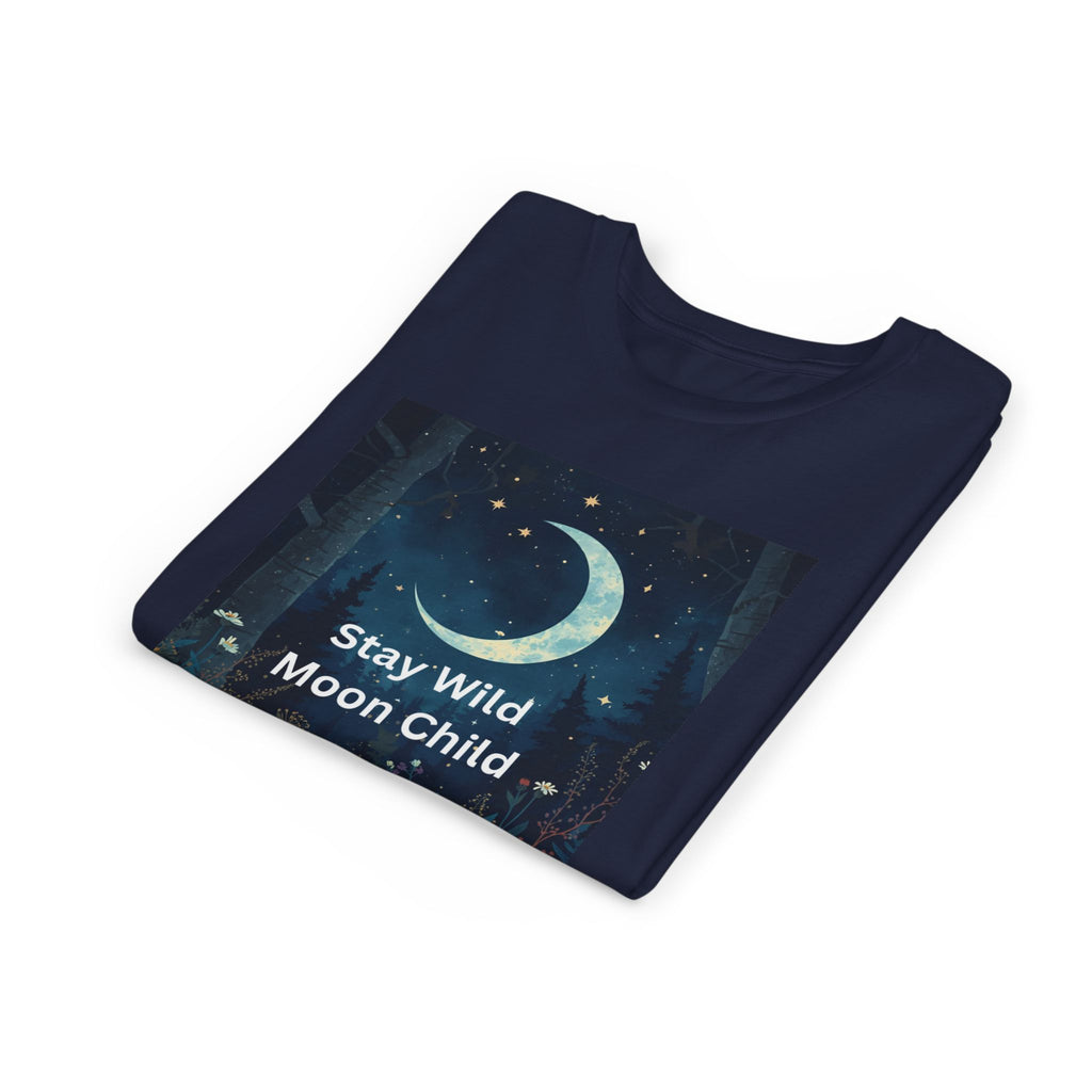 Stay Wild Moon Child Youth Tee - Adventure Tee, Nature Inspired Shirt, Cute Kids Clothing, Gift for Young Explorers, Eco-Friendly Tee