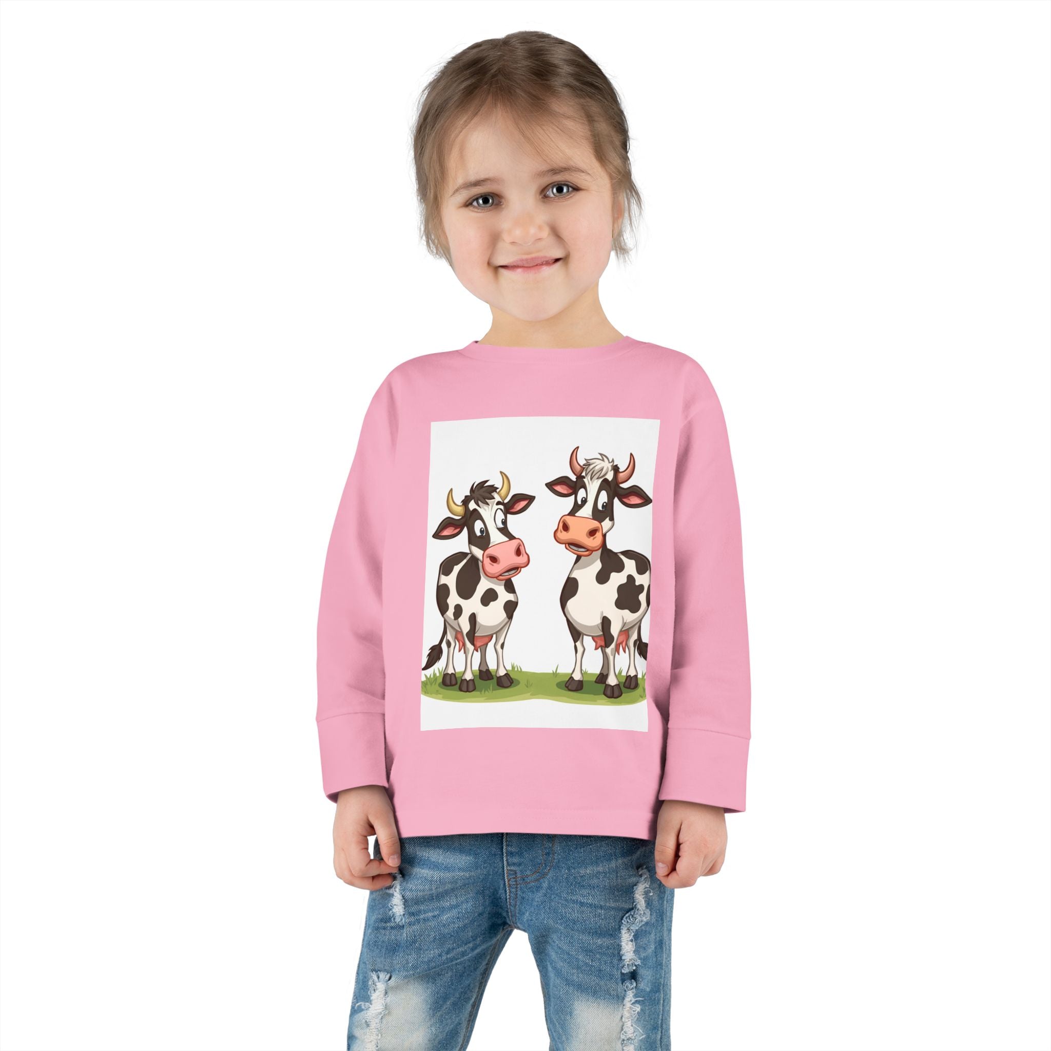 Cute Cows Toddler Long Sleeve Tee
