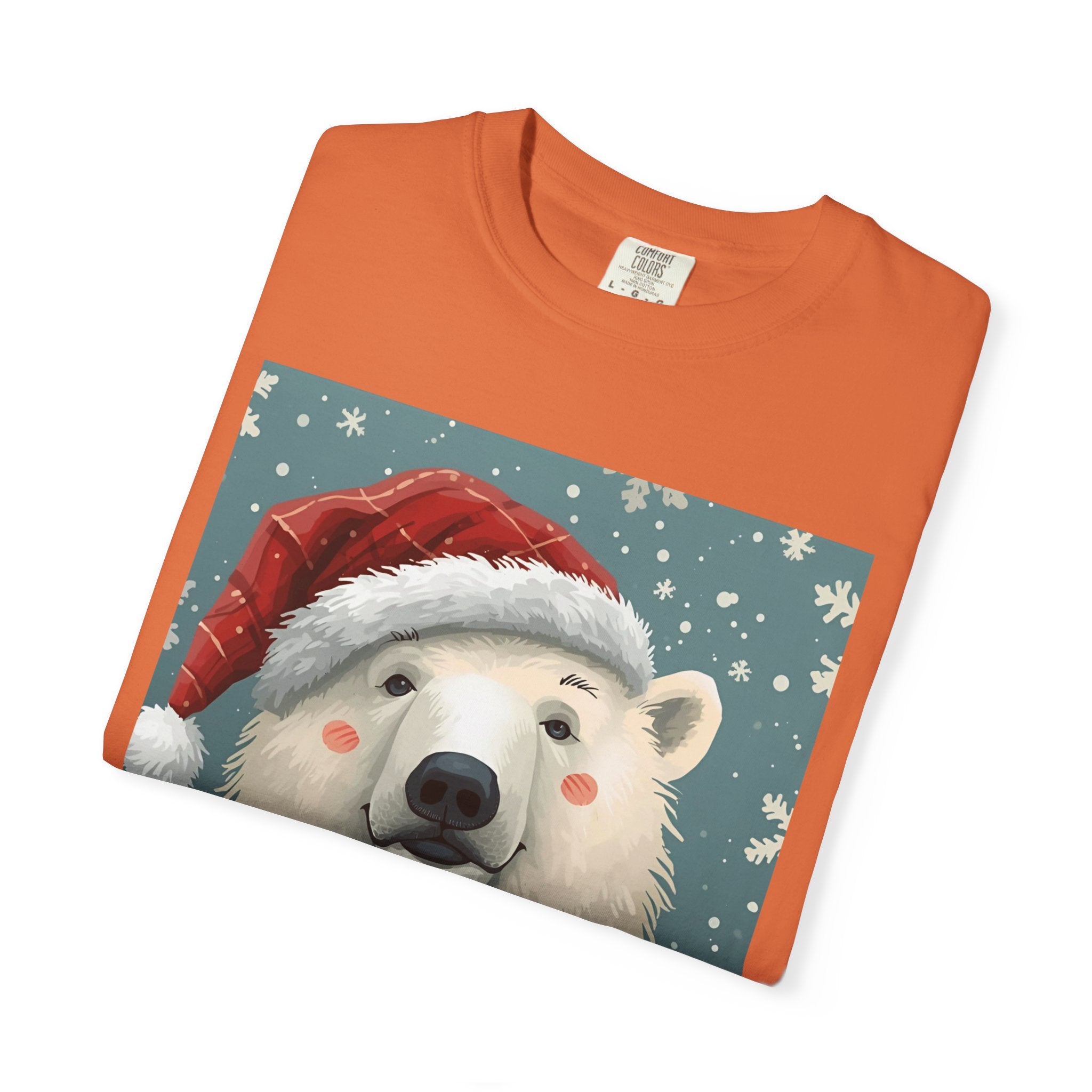 Cozy Holiday Polar Bear T-Shirt, Christmas Tee, Unisex Shirt, Festive Apparel, Gift for Animal Lovers, Winter Wear