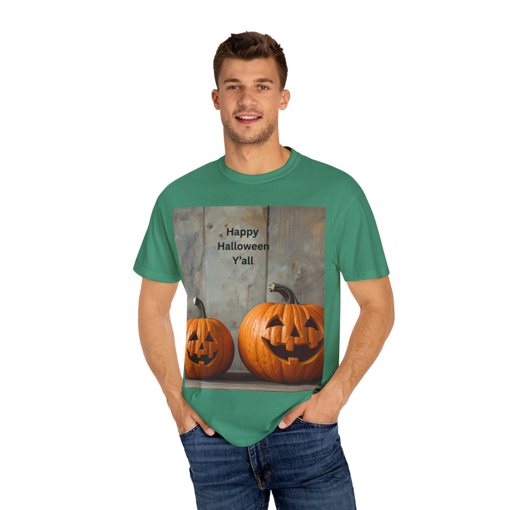 Happy Halloween Y'all T-Shirt | Cozy Fall Tee, Pumpkin Shirt, Unisex Halloween Apparel, October Gift, Casual Wear