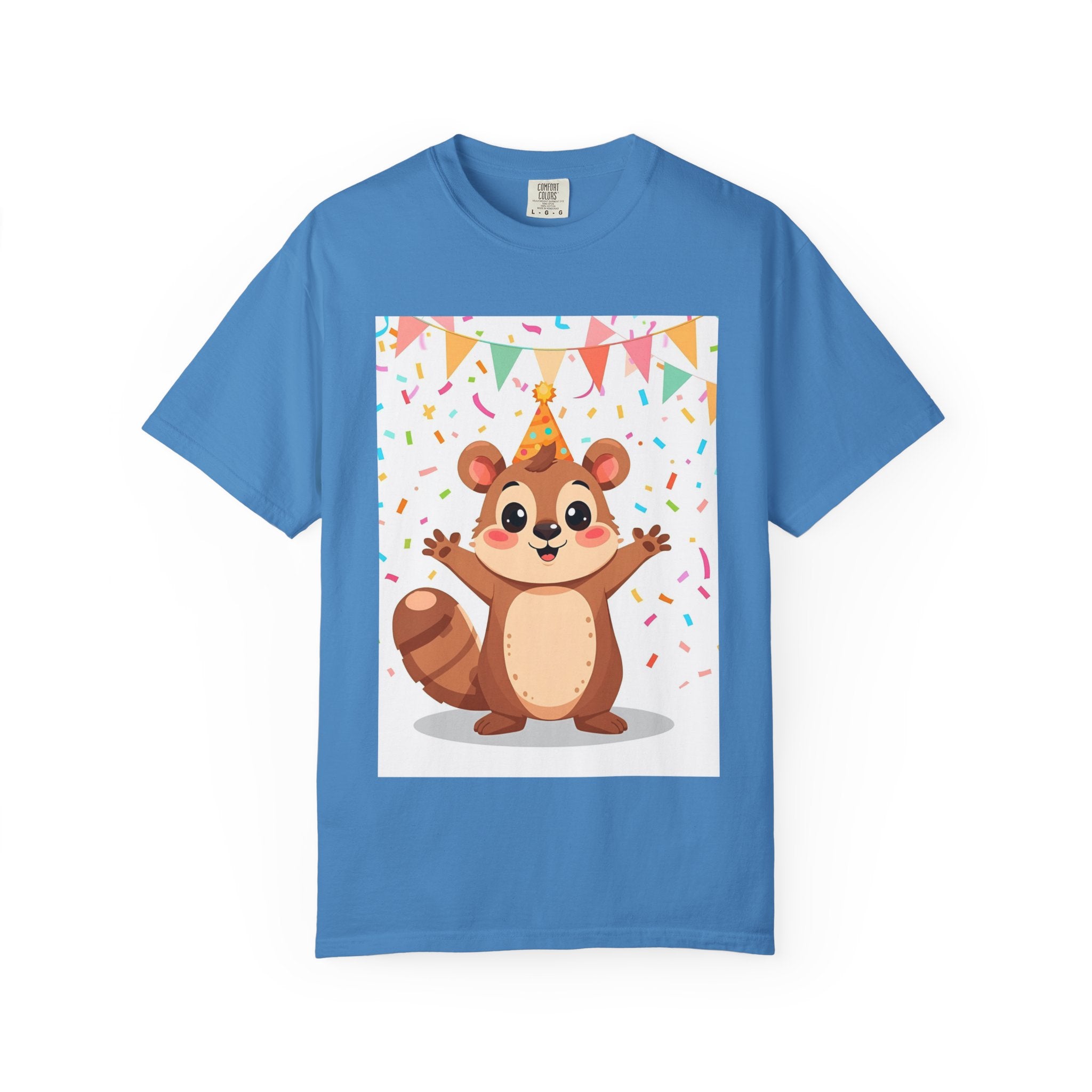 Adorable Party Animal Squirl T-Shirt - Birthday Gift, Unisex Tee, Celebration Apparel, Cute Animal Print, Fun Gift Idea