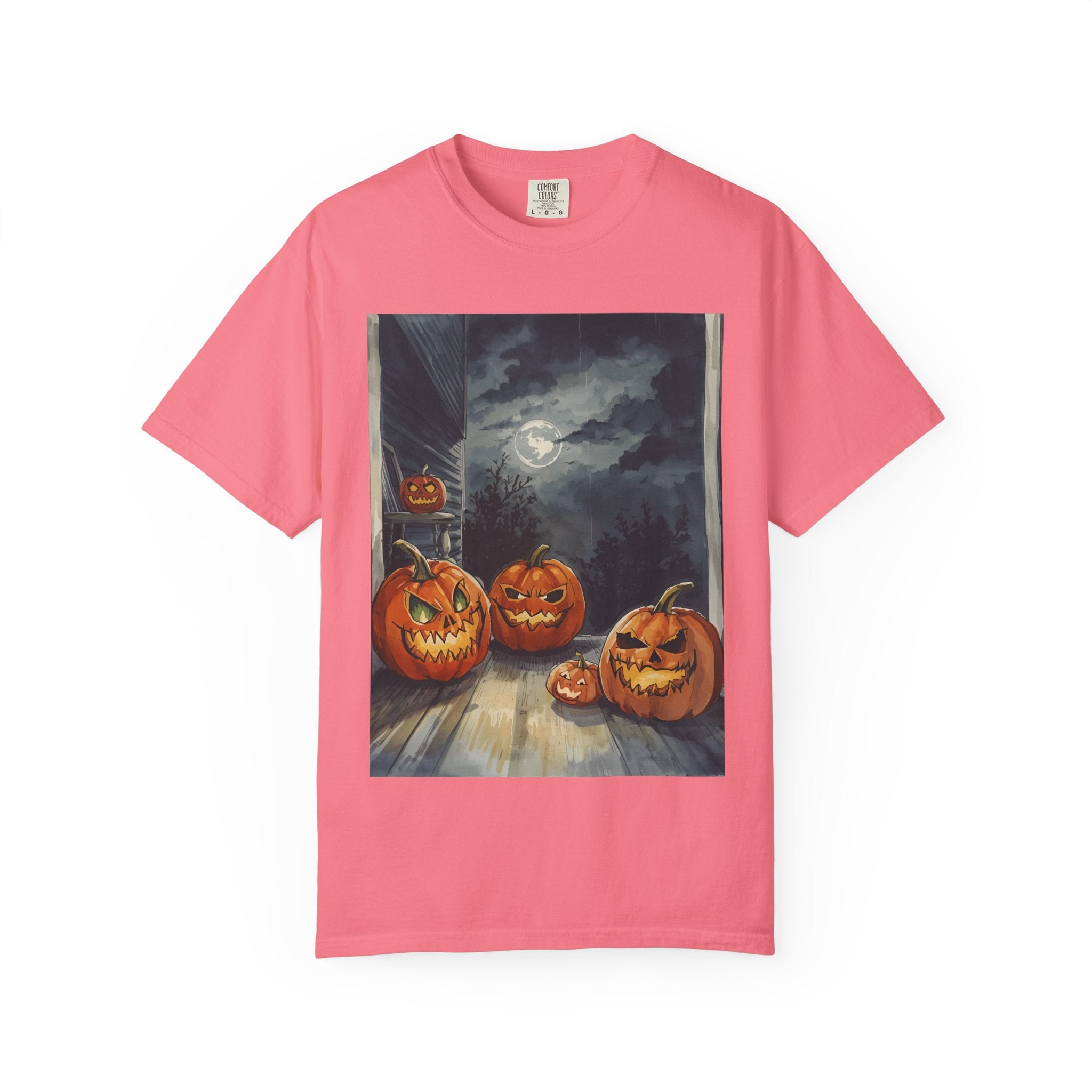 Spooky Pumpkin Night T-Shirt | Halloween Tee, Unisex Shirt, Fall Apparel, Trick or Treat Outfit, Casual Halloween Style