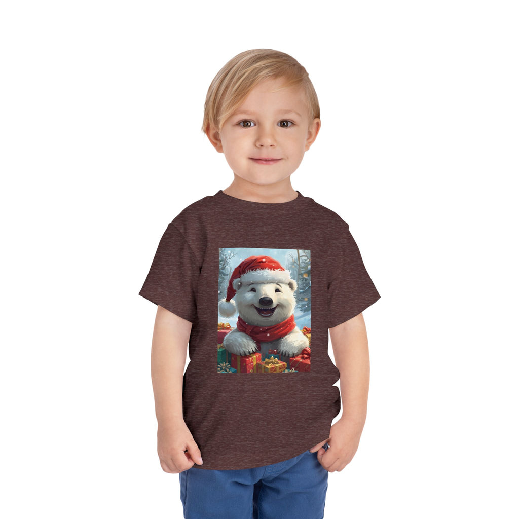 Christmas Bear Toddler Short Sleeve Tee