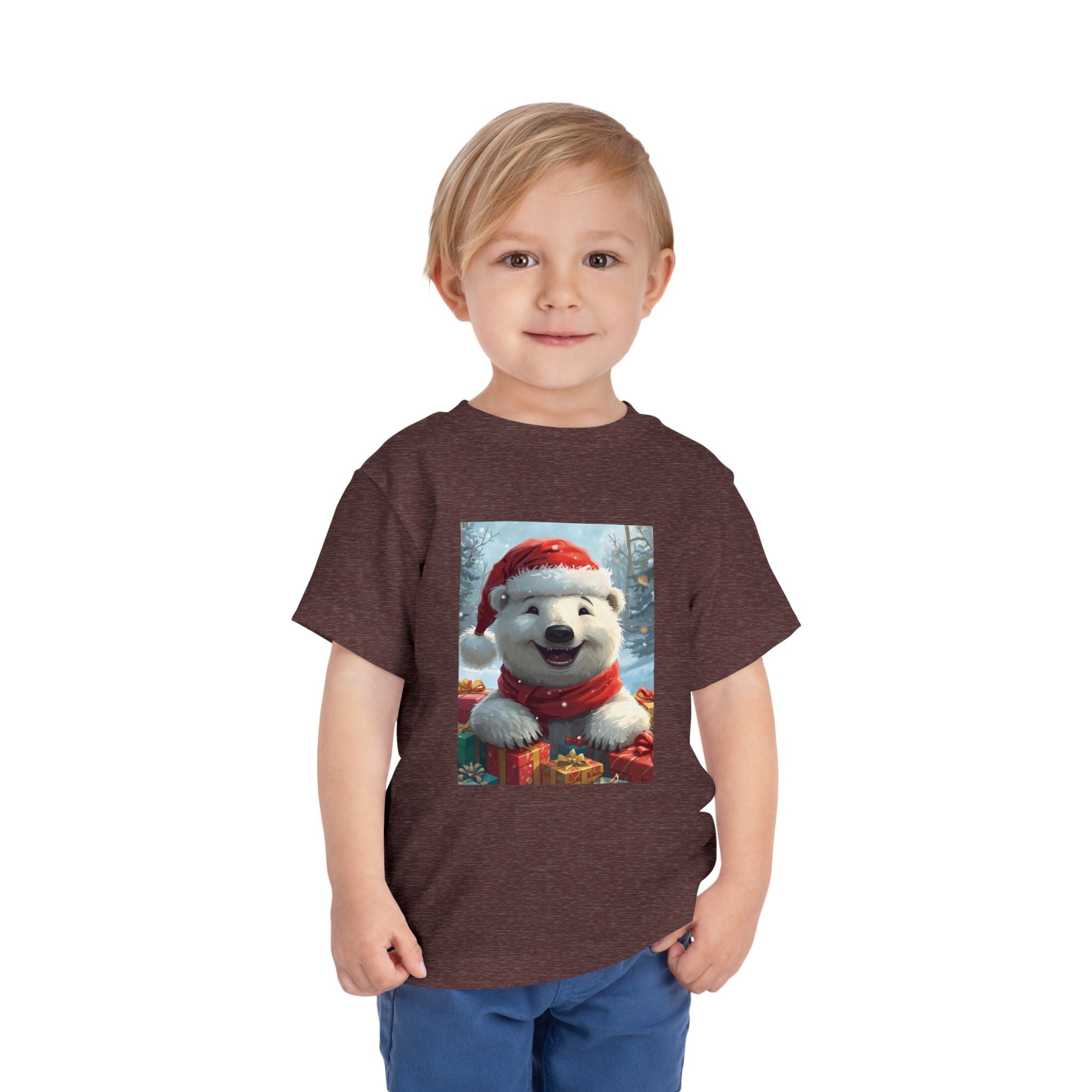 Christmas Bear Toddler Short Sleeve Tee