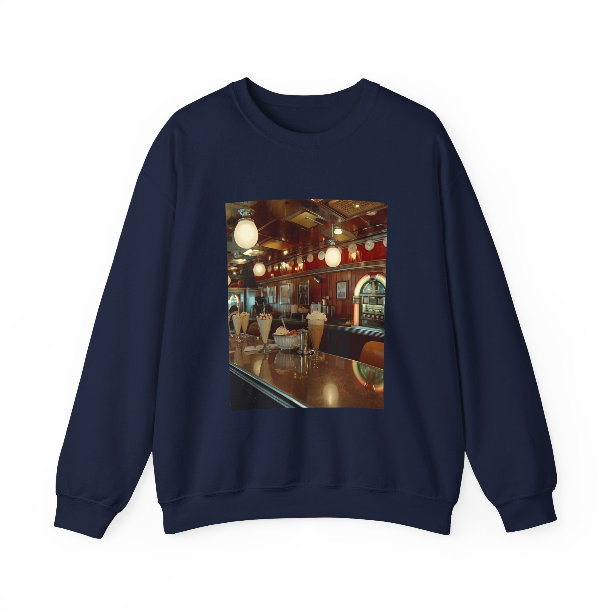 Cozy Café Vibes Sweatshirt, Unisex Crewneck, Coffee Lover Gift, Retro Coffee Shop Aesthetic, Perfect for Fall, Great for Lounging