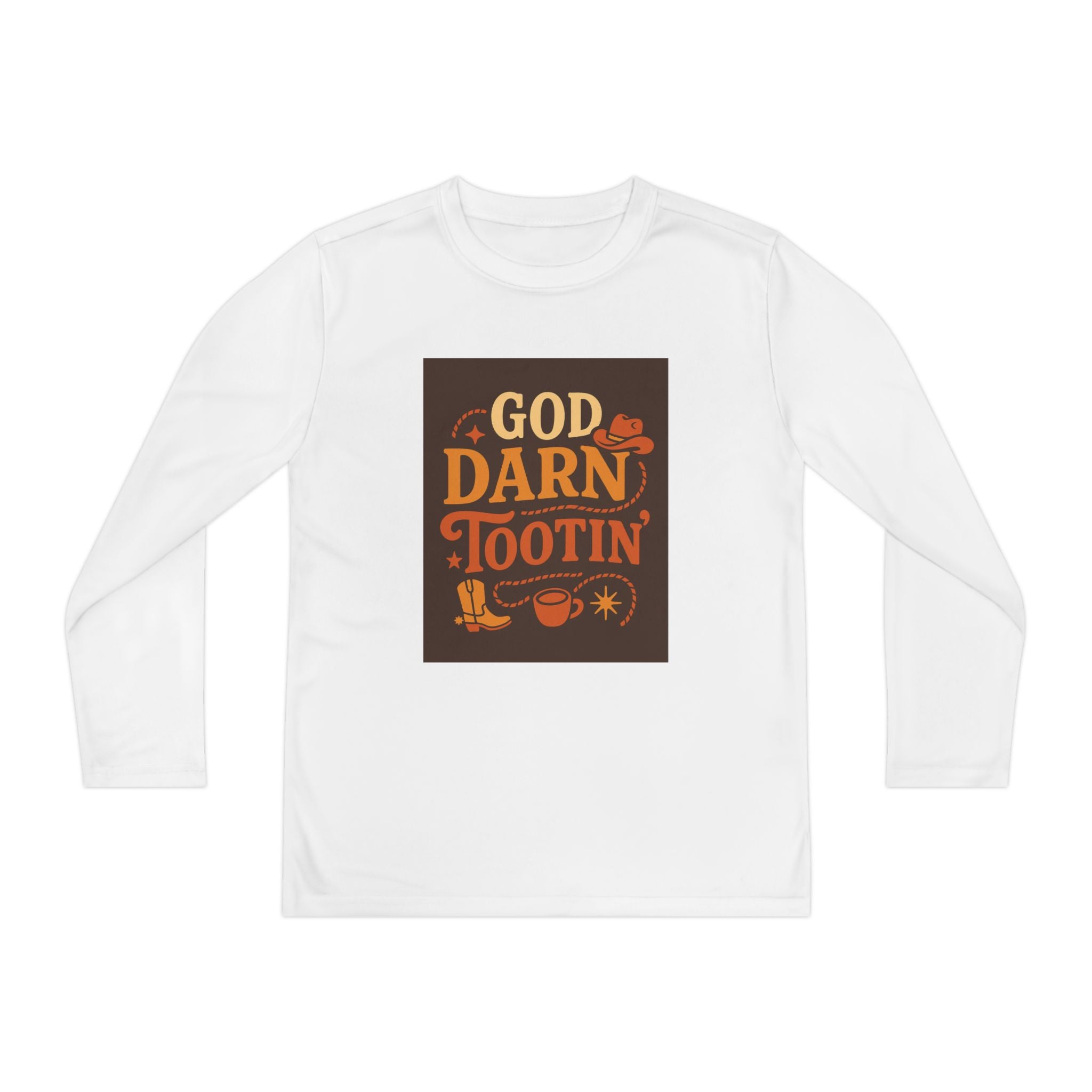 God Darn Tootin Youth Long Sleeve Competitor Tee