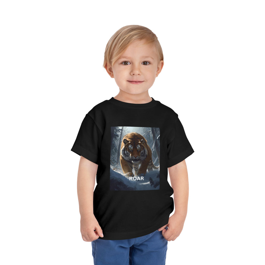 Tiger Roar Snow Toddler Short Sleeve Tee