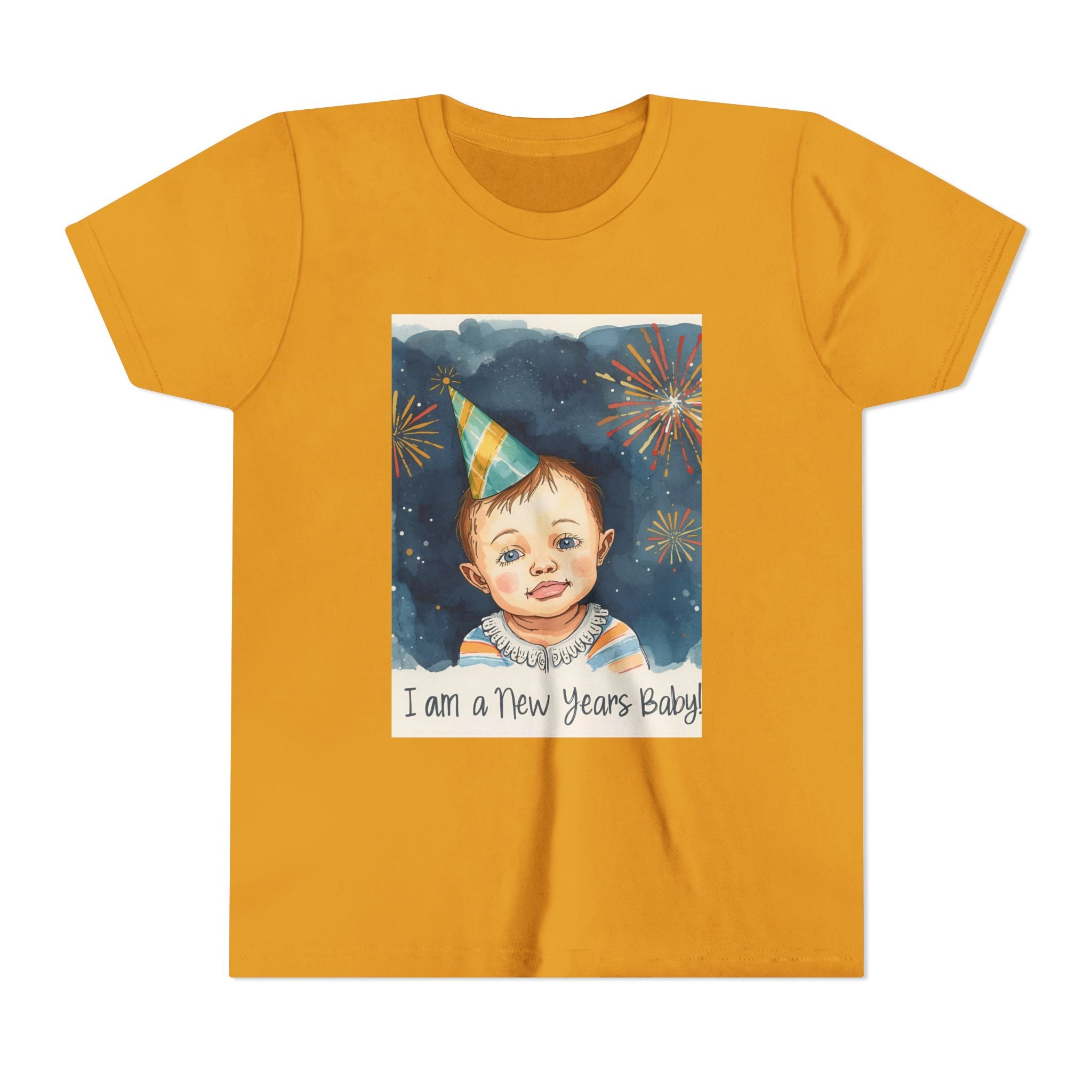 I Am A New Years Baby Youth Short Sleeve Tee