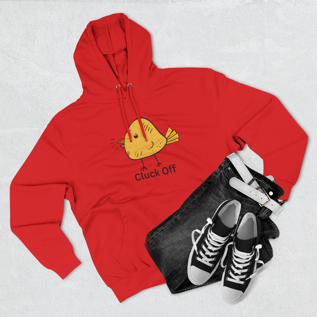 Cluck Off Funny Bird Hoodie, Quirky Fleece Hoodie, Gifting for Bird Lovers, Casual Wear, Perfect for Relaxing