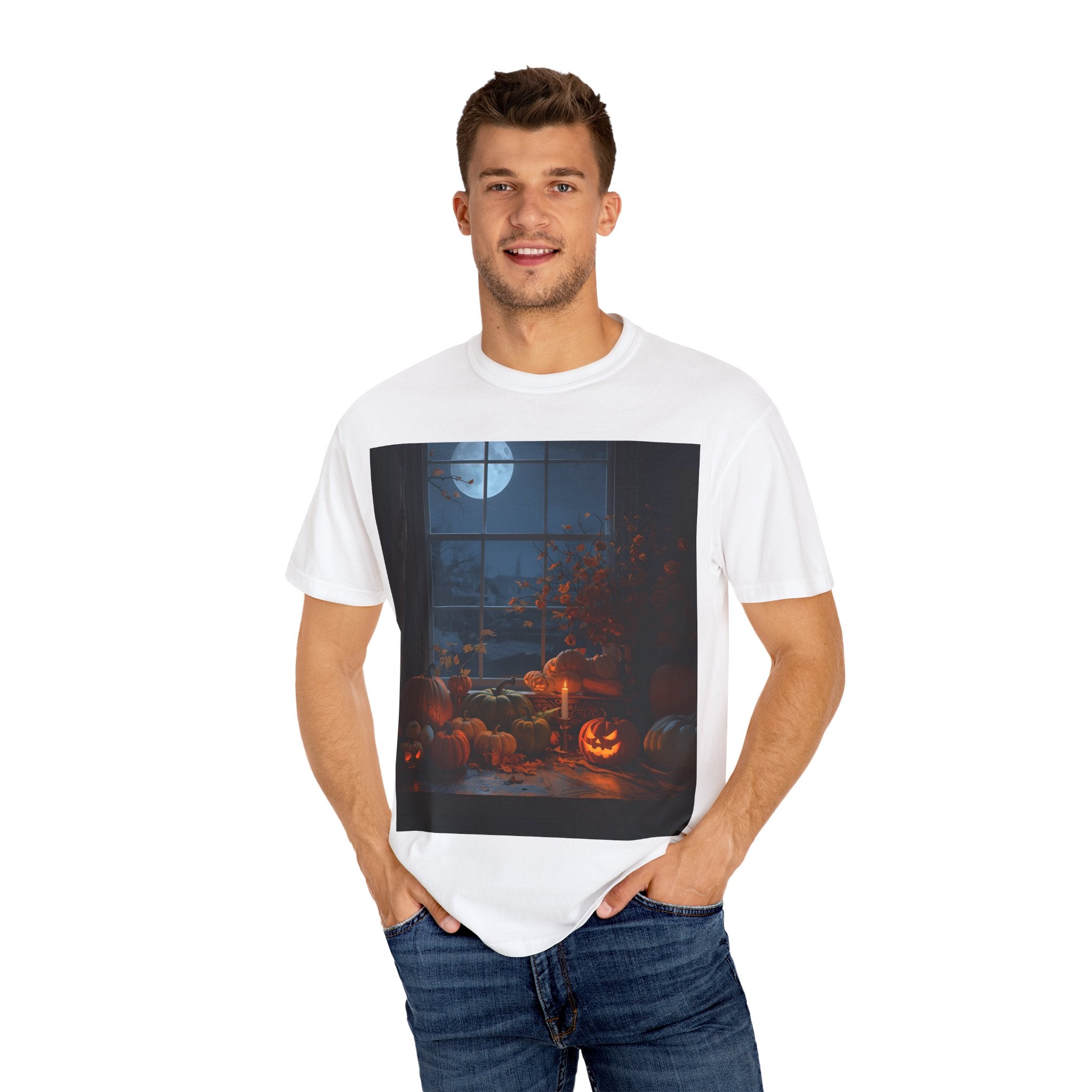 Cozy Halloween Tee, Fall Graphic Shirt, Pumpkin Patch T-Shirt, Spooky Season Apparel, Unisex Autumn Top