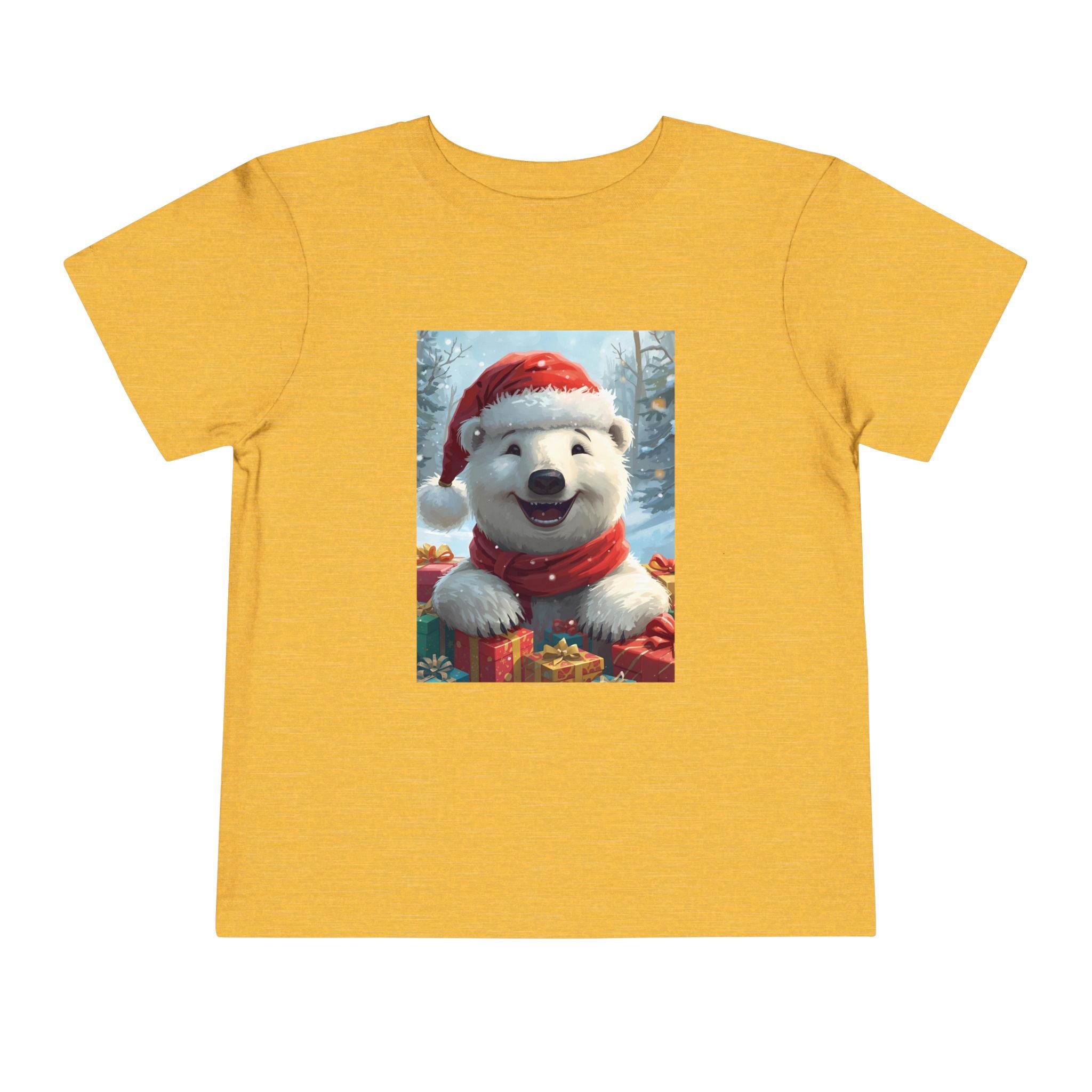 Christmas Bear Toddler Short Sleeve Tee