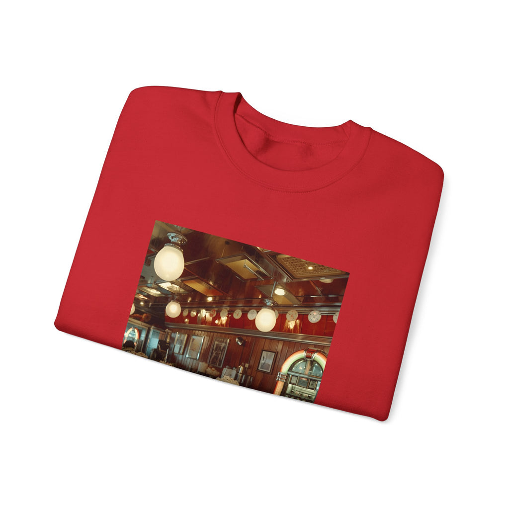 Cozy Café Vibes Sweatshirt, Unisex Crewneck, Coffee Lover Gift, Retro Coffee Shop Aesthetic, Perfect for Fall, Great for Lounging