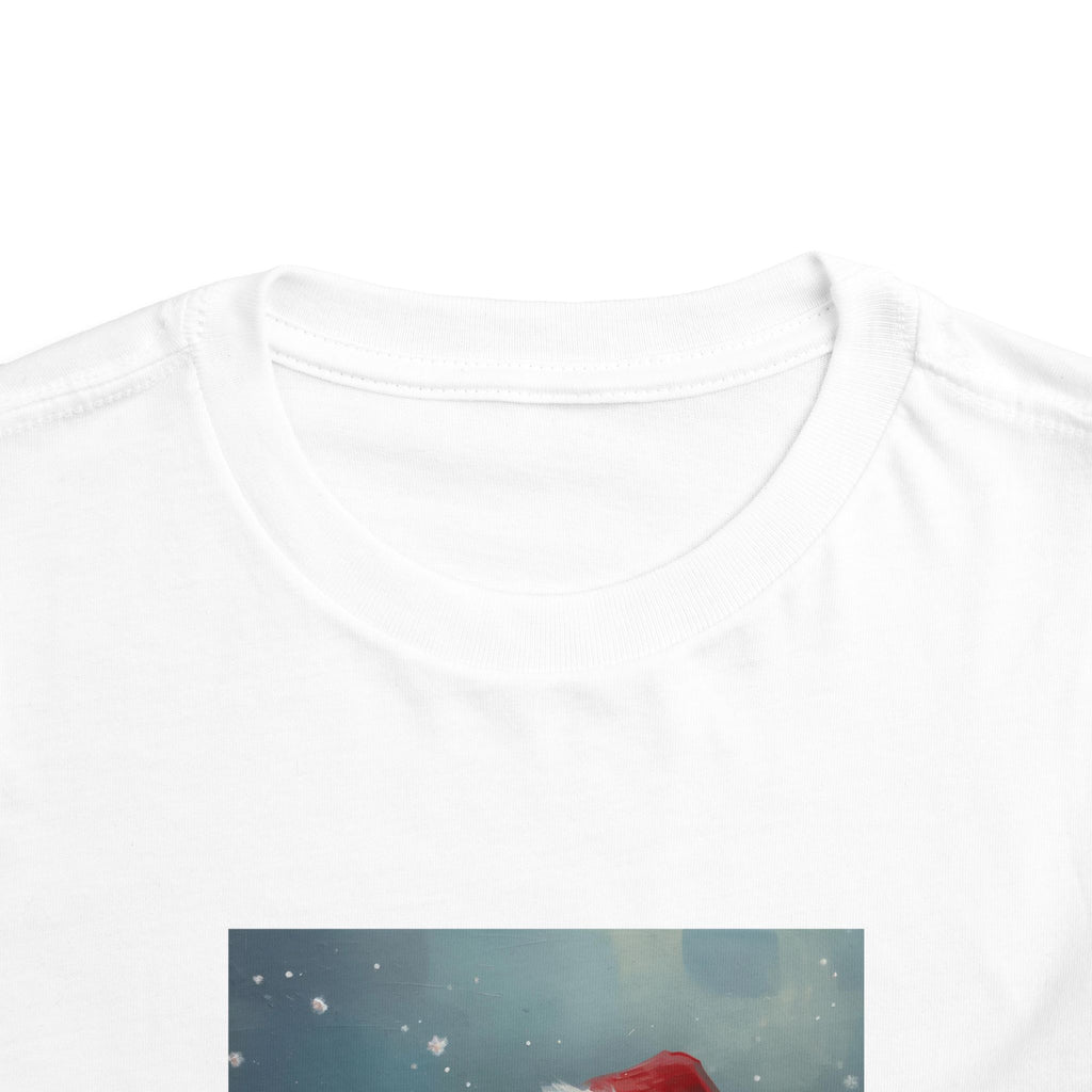Cute Christmas Bear Toddler Short Sleeve Tee