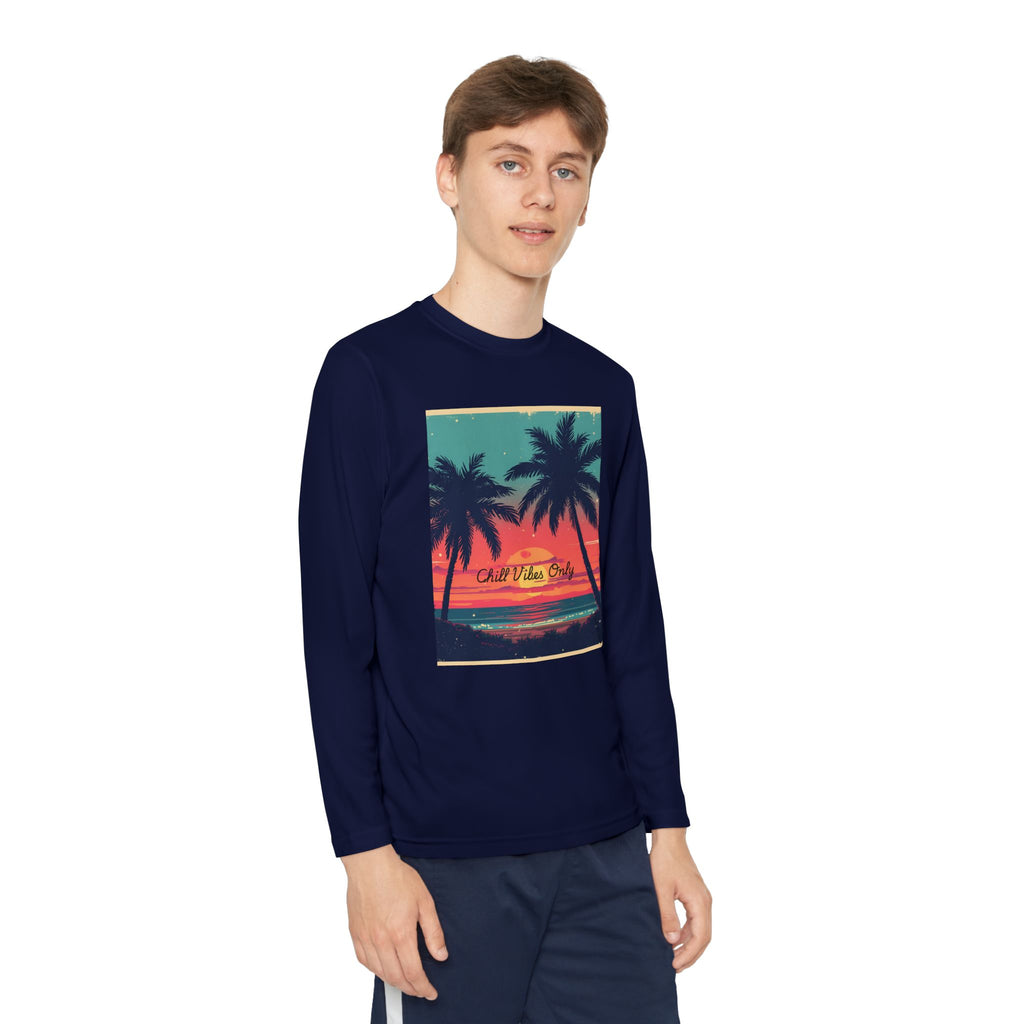 Tropical Sunset Youth Long Sleeve Competitor Tee