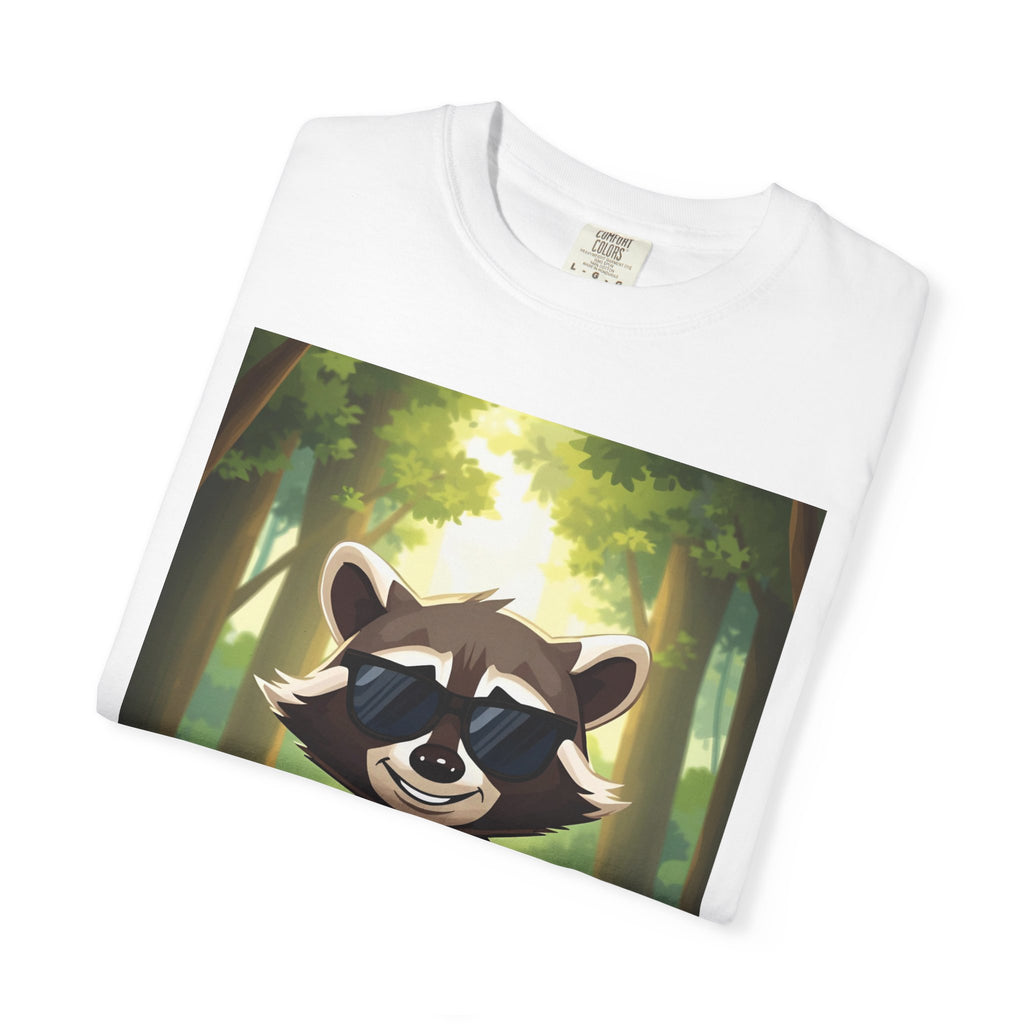 Whimsical Raccoon T-Shirt, Fun Nature Tee, Unisex Forest Shirt, Gift for Animal Lovers, Cute Wildlife Apparel