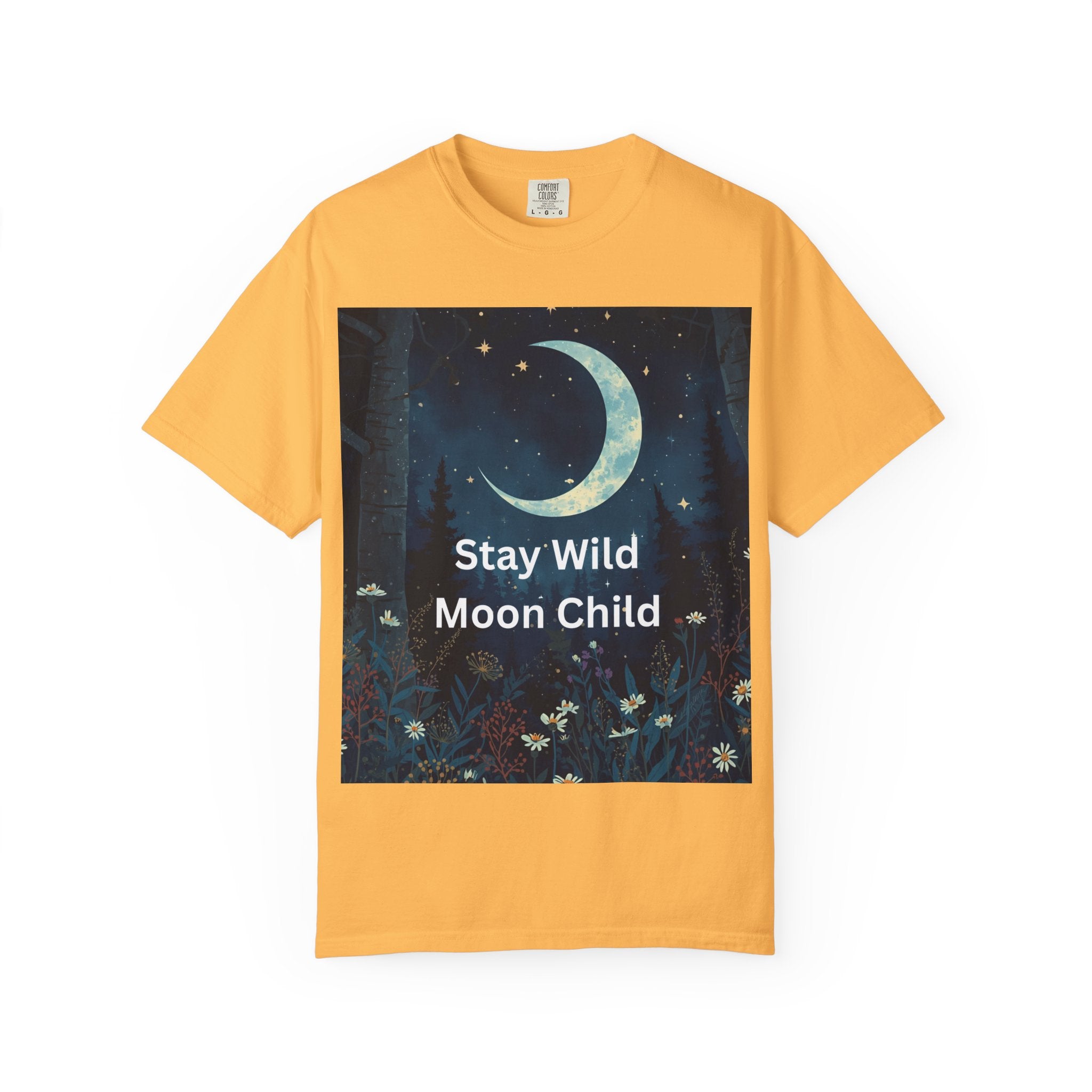 Unisex Stay Wild Moon Child T-Shirt, Stay Wild Graphic Tee, Boho Style Shirt, Gift for Nature Lovers, Vintage Vibe Apparel