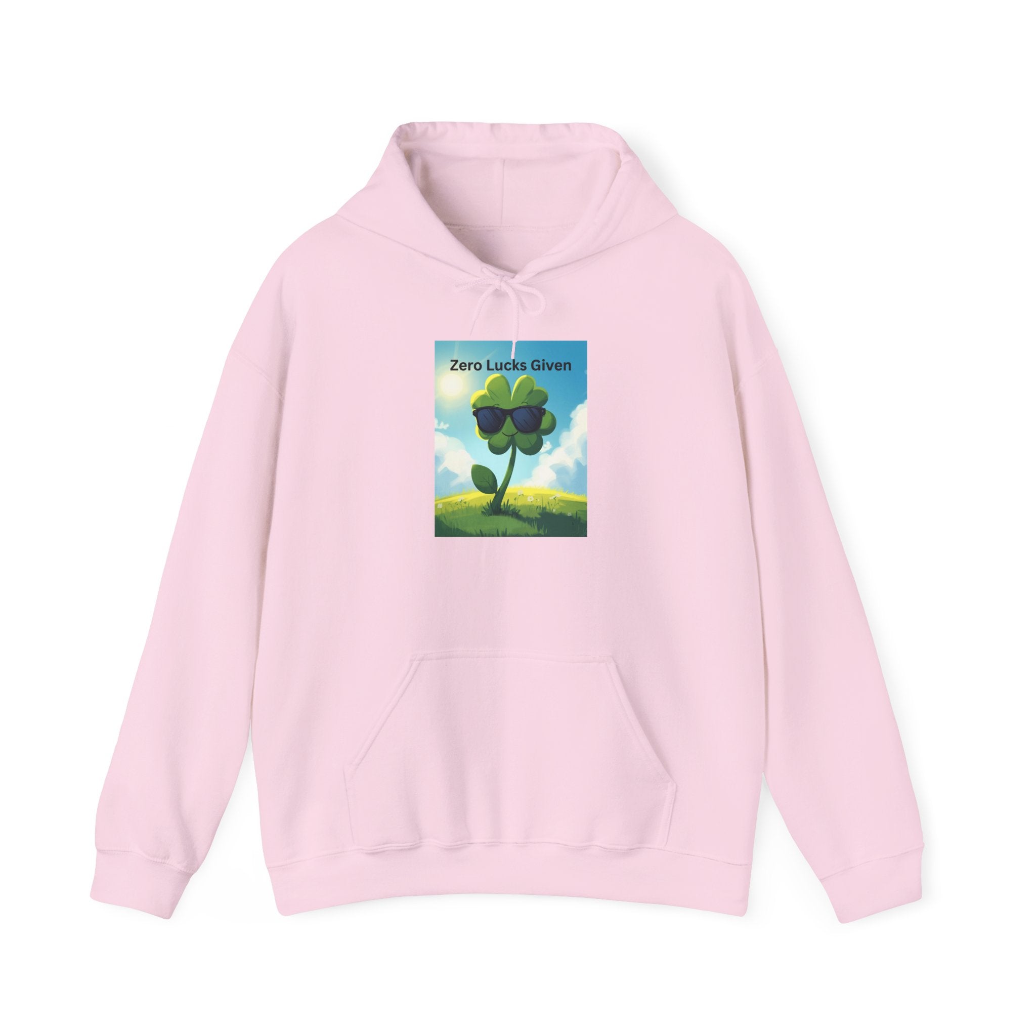 Chill Vibes Hooded Sweatshirt - Plant Power, Casual Wear, Nature Lover Gift, Relaxing Style, Zero Luck Given