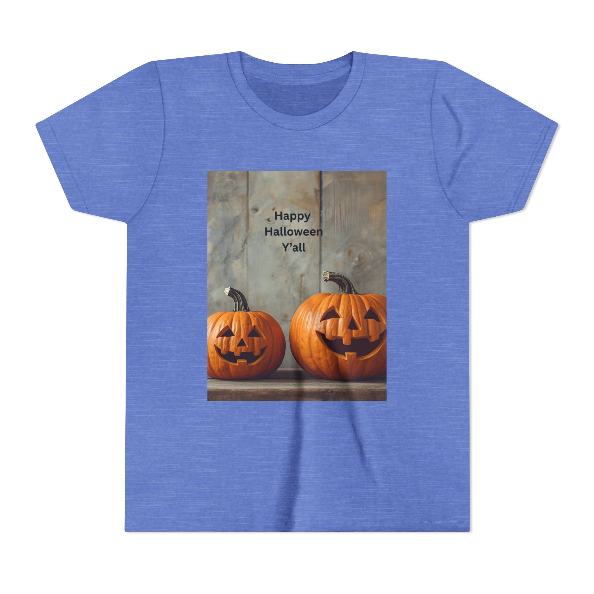 Halloween Pumpkin Youth Tee, Spooky Kids Shirt, Pumpkin Graphic Tee, Fall Celebration Gift, Trick or Treat Outfit