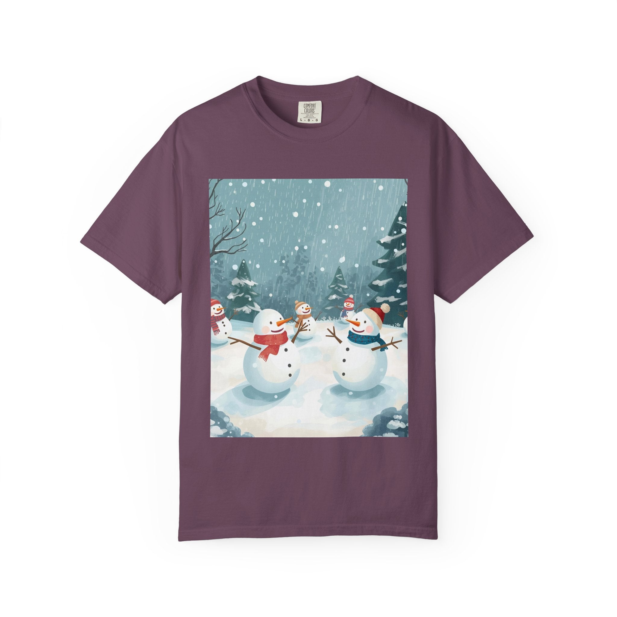 Festive Christmas Winter Wonderland Snowman T-shirt | Holiday Tee, Christmas Apparel, Gift for Him/Her, Graphic Shirt, Seasonal Fashion