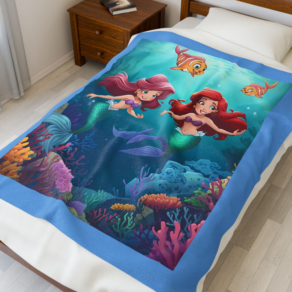 Mermaid Velveteen Plush Blanket