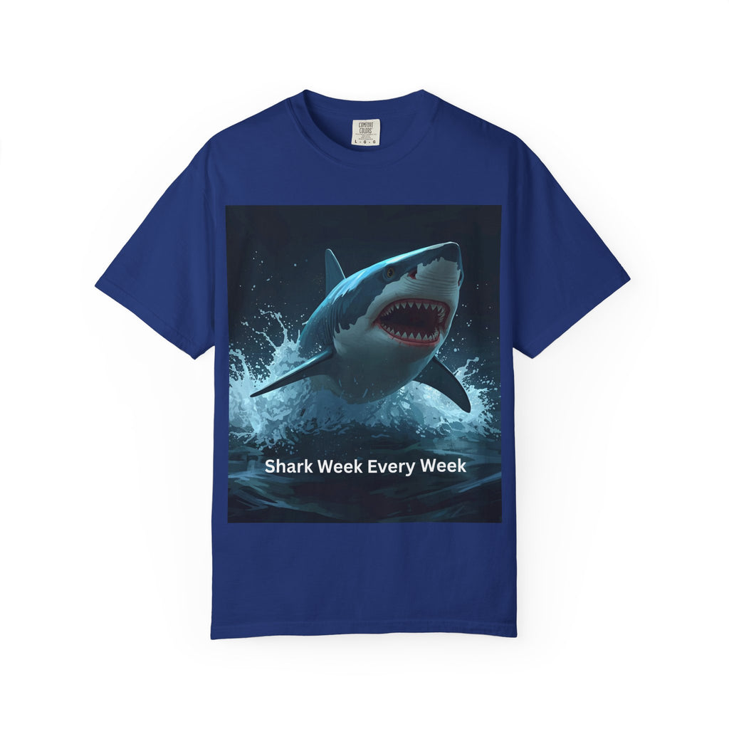 Shark Week Unisex T-Shirt | Fun Ocean Lover Tee, Summer Beachwear, Gift for Shark Fans, Party Outfit, Ocean Conservation Awareness