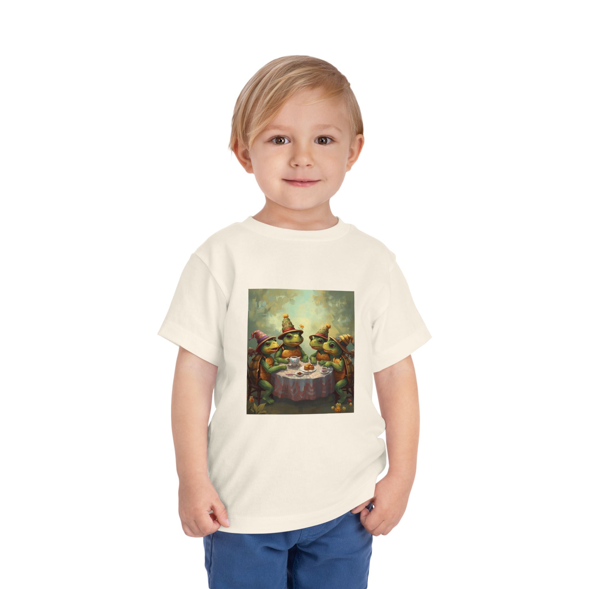 Whimsical Turtle Toddler Short Sleeve Tee