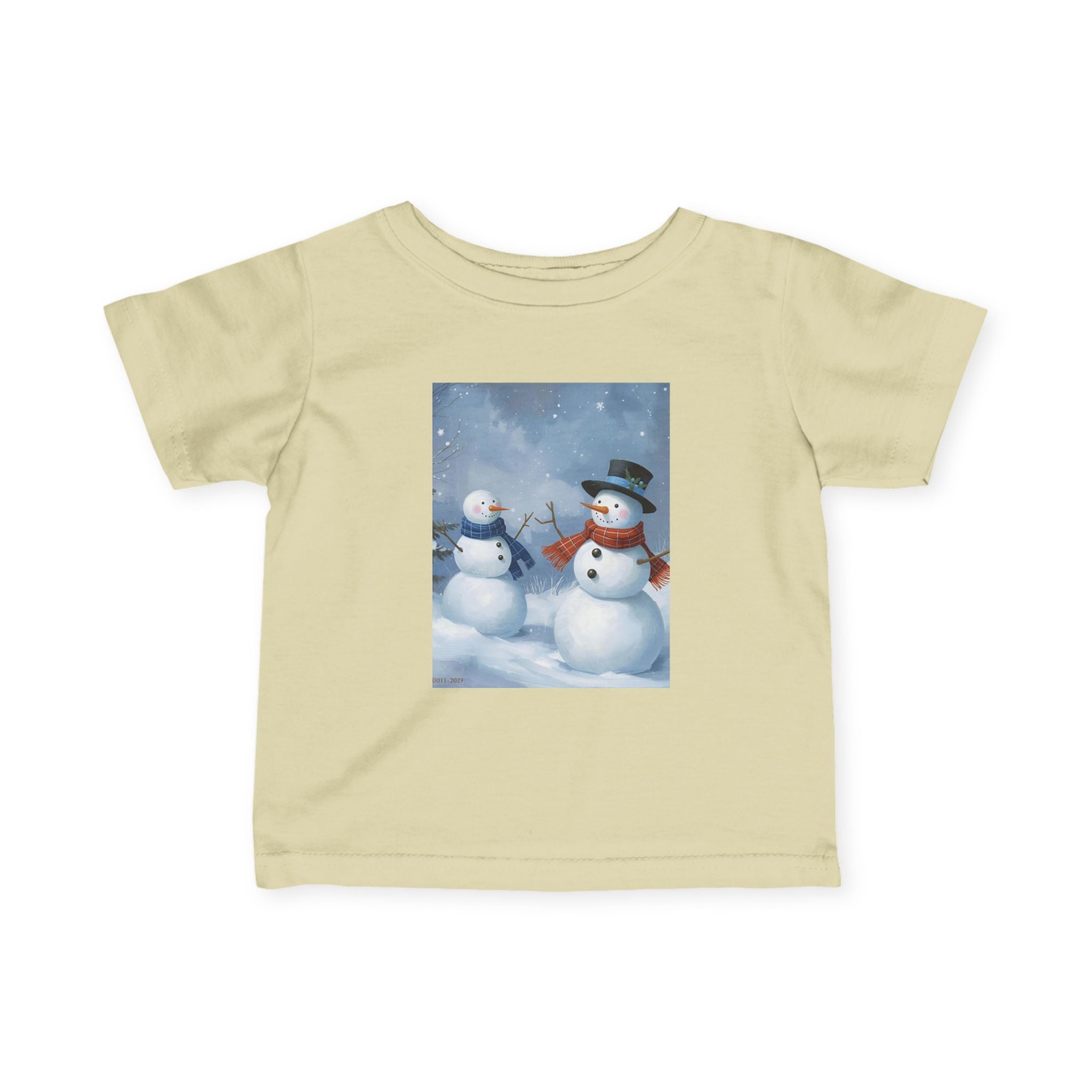 Christmas Snowman Family Infant Fine Jersey Tee
