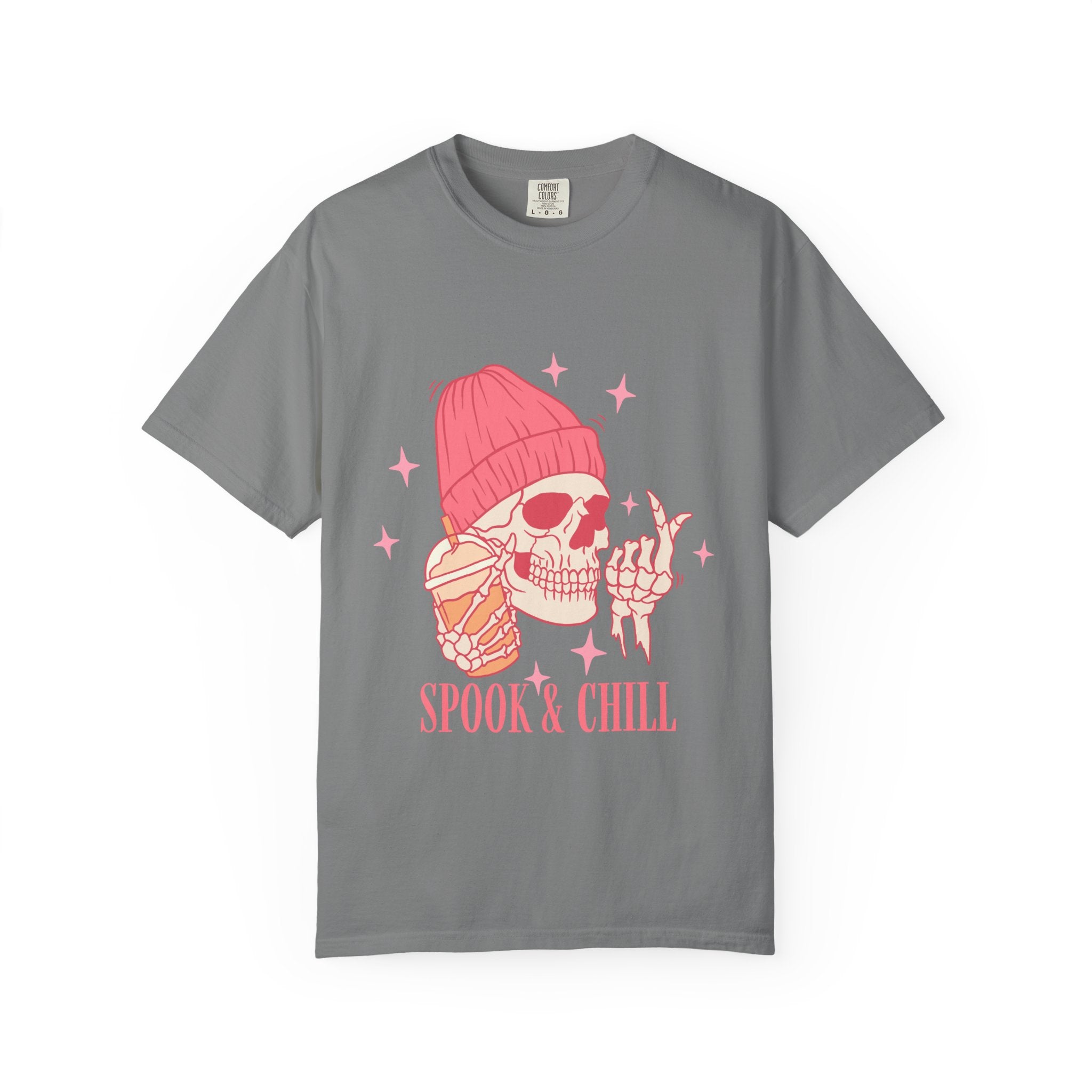 Spook & Chill T-Shirt, Fun Graphic Tee for Halloween, Unisex Casual Wear, Gifts for Ghost Lovers, Trendy Fall Apparel
