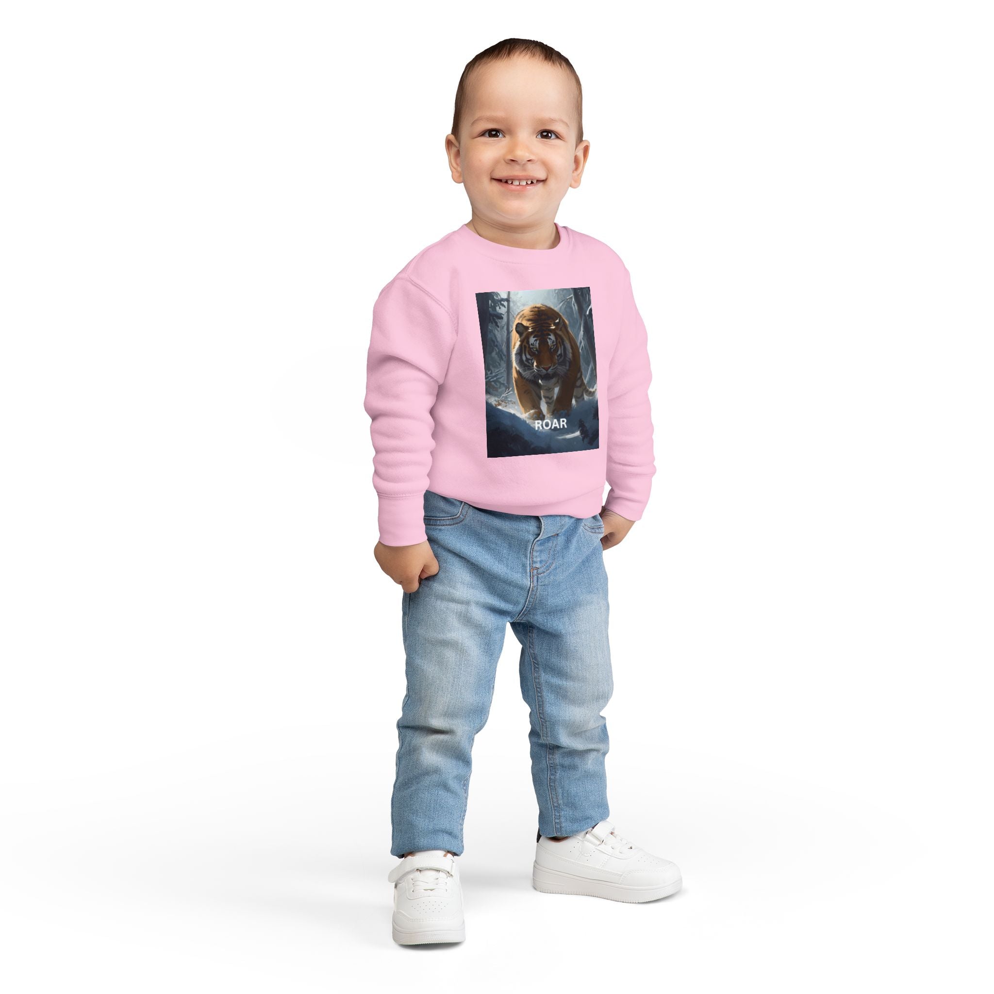 Tiger Roar Snow Toddler Sweatshirt