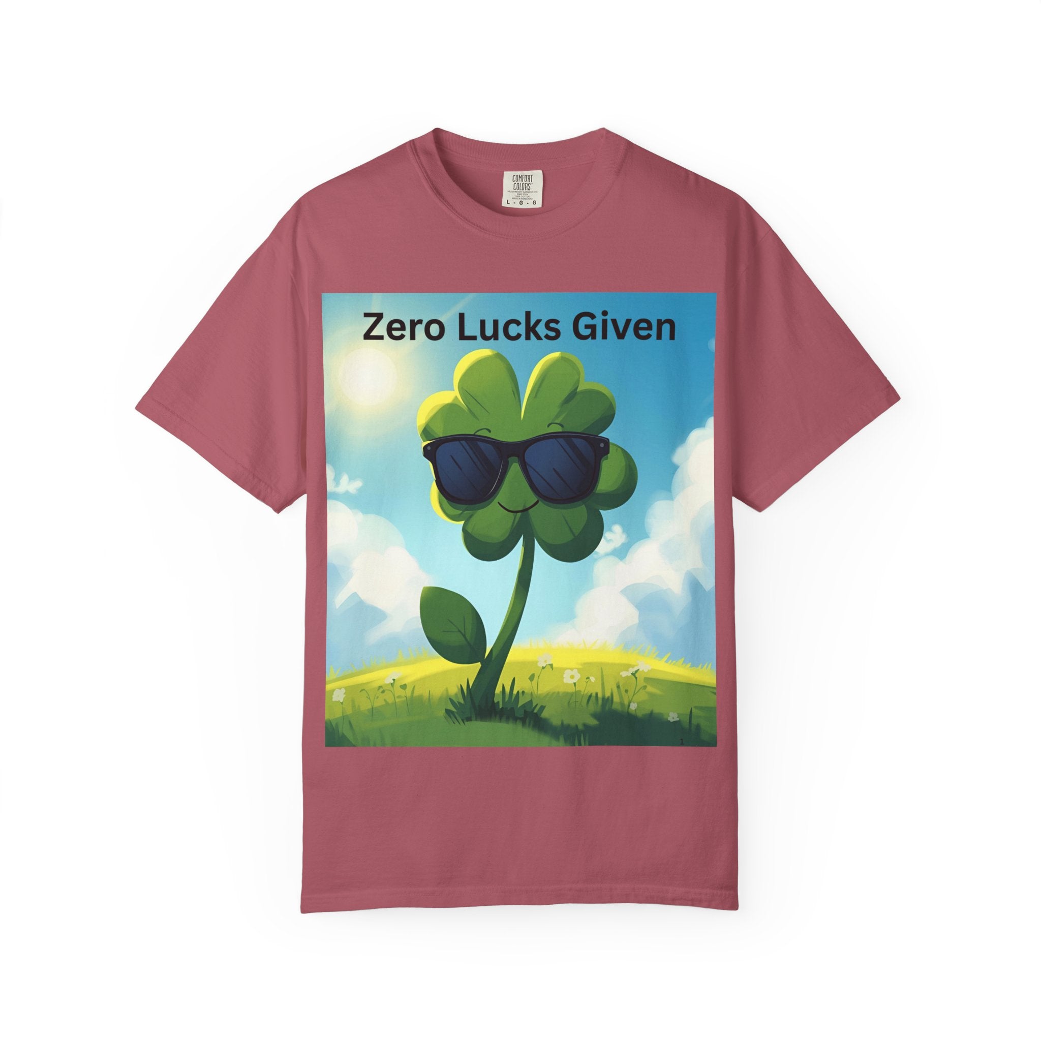 Zero Lucks Given T-Shirt, Fun Graphic Tee, Unisex Casual Shirt, St. Patrick's Day Gift, Lucky Charm Apparel, Summer Outfit