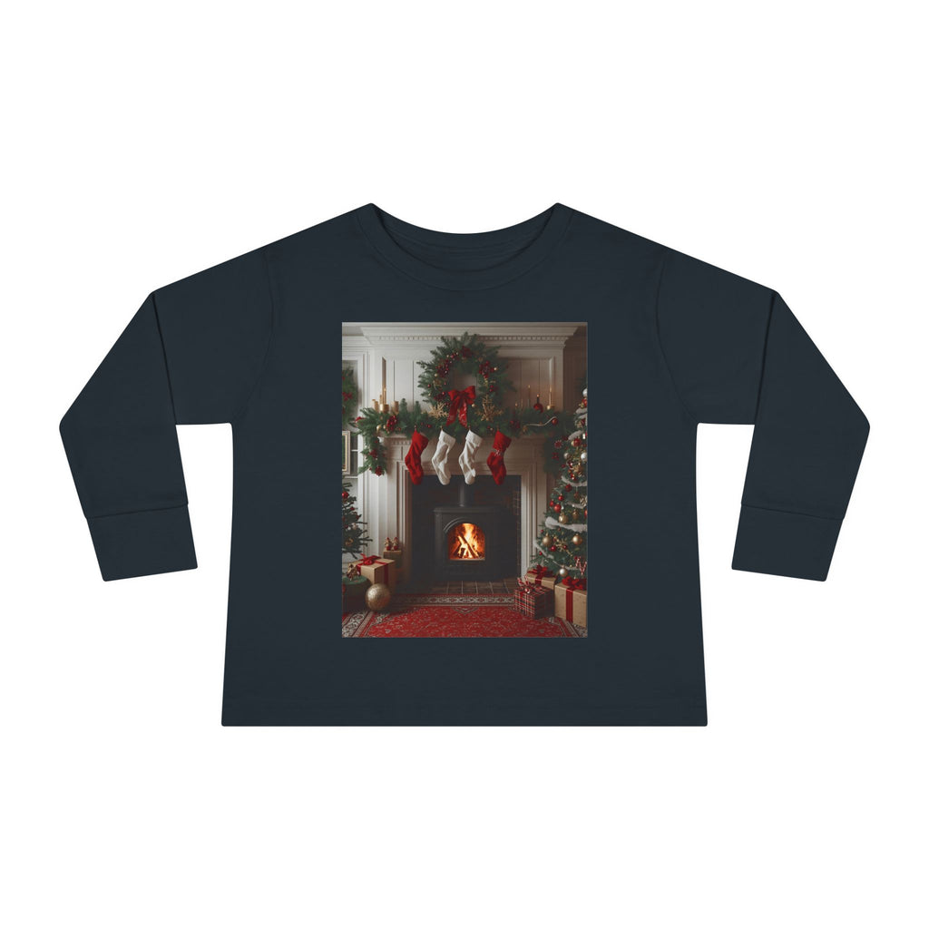 Cozy Christmas Toddler Long Sleeve Tee