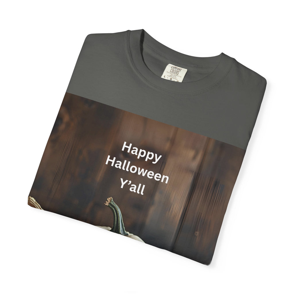 Happy Halloween Y'all T-shirt, Fall Pumpkin Tee, Unisex Halloween Apparel, Cute Halloween Gift, Autumn Wardrobe Essential