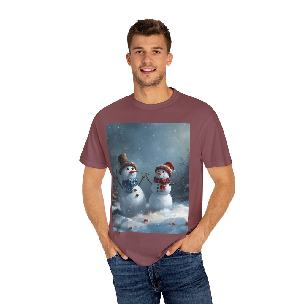 Christmas Winter Wonderland Snowman T-Shirt | Cozy Holiday Tee, Christmas Gift, Unisex Apparel, Seasonal Fashion, Winter Vibes