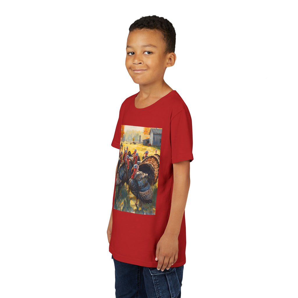 Thanksgiving Turkey Youth Short Sleeve Tee