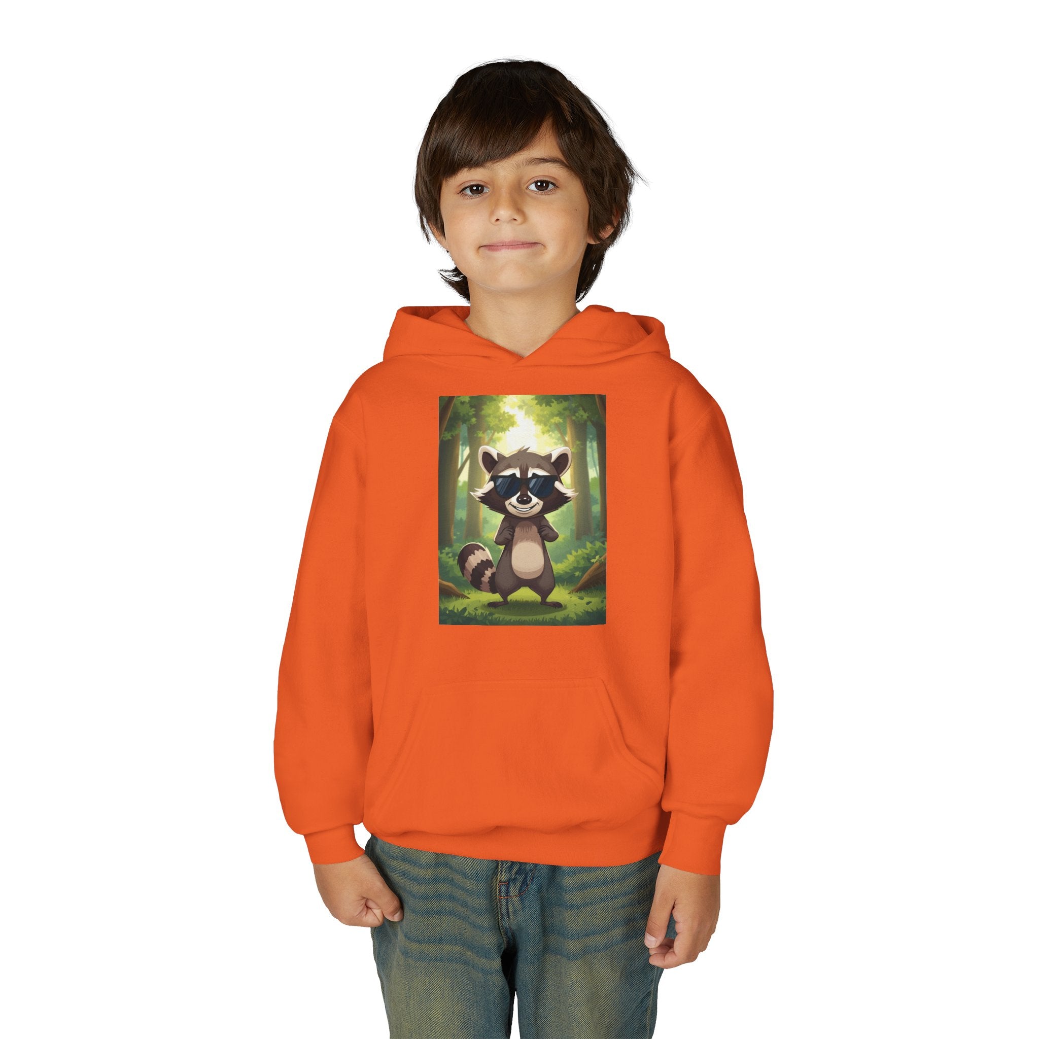 Raccoon Youth Heavy Blend Hooded Sweatshirt