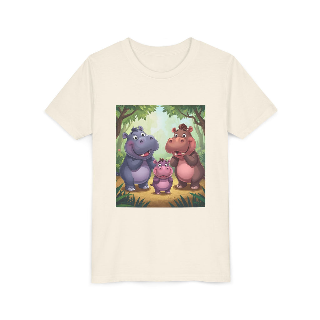 Hippo Cute Youth Short Sleeve Tee