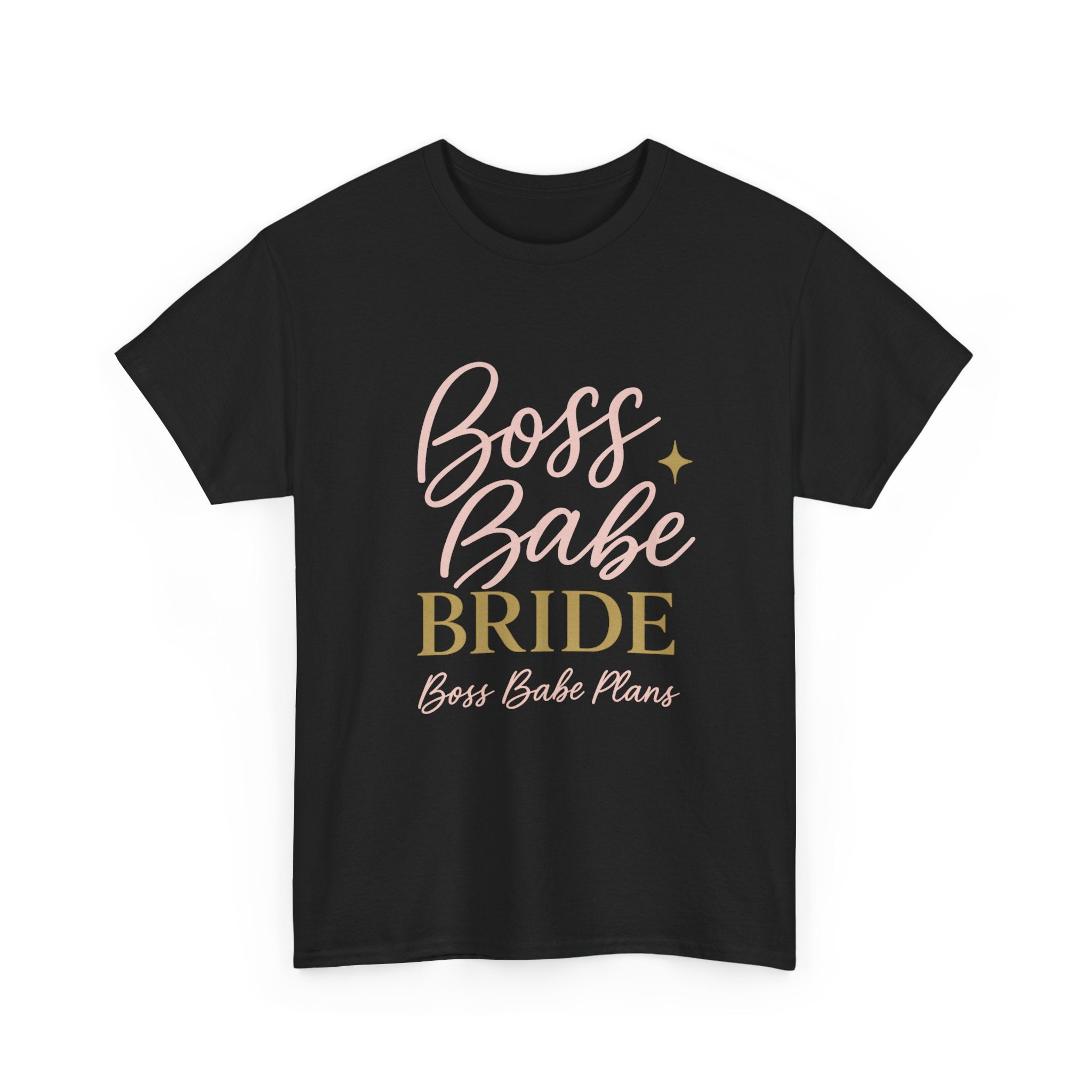Boss Babe Plans Bride Tee - Unisex Heavy Cotton T-Shirt for Future Brides