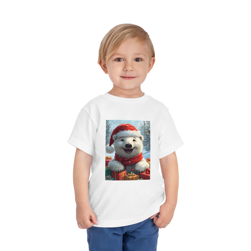 Christmas Bear Toddler Short Sleeve Tee