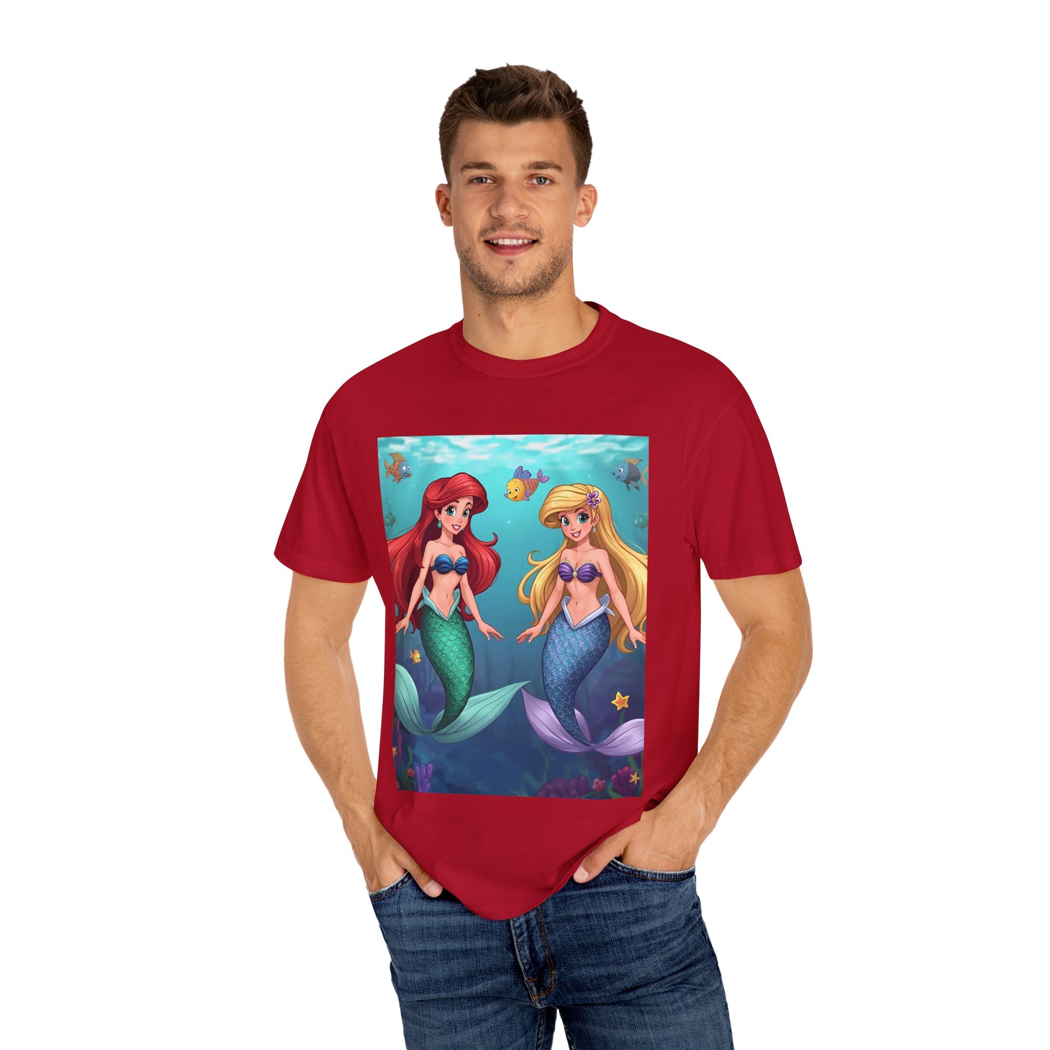 Mermaid Friends T-Shirt, Colorful Underwater Theme Tee, Gift for Sea Lovers, Perfect for Summer, Birthday Present, Beachwear